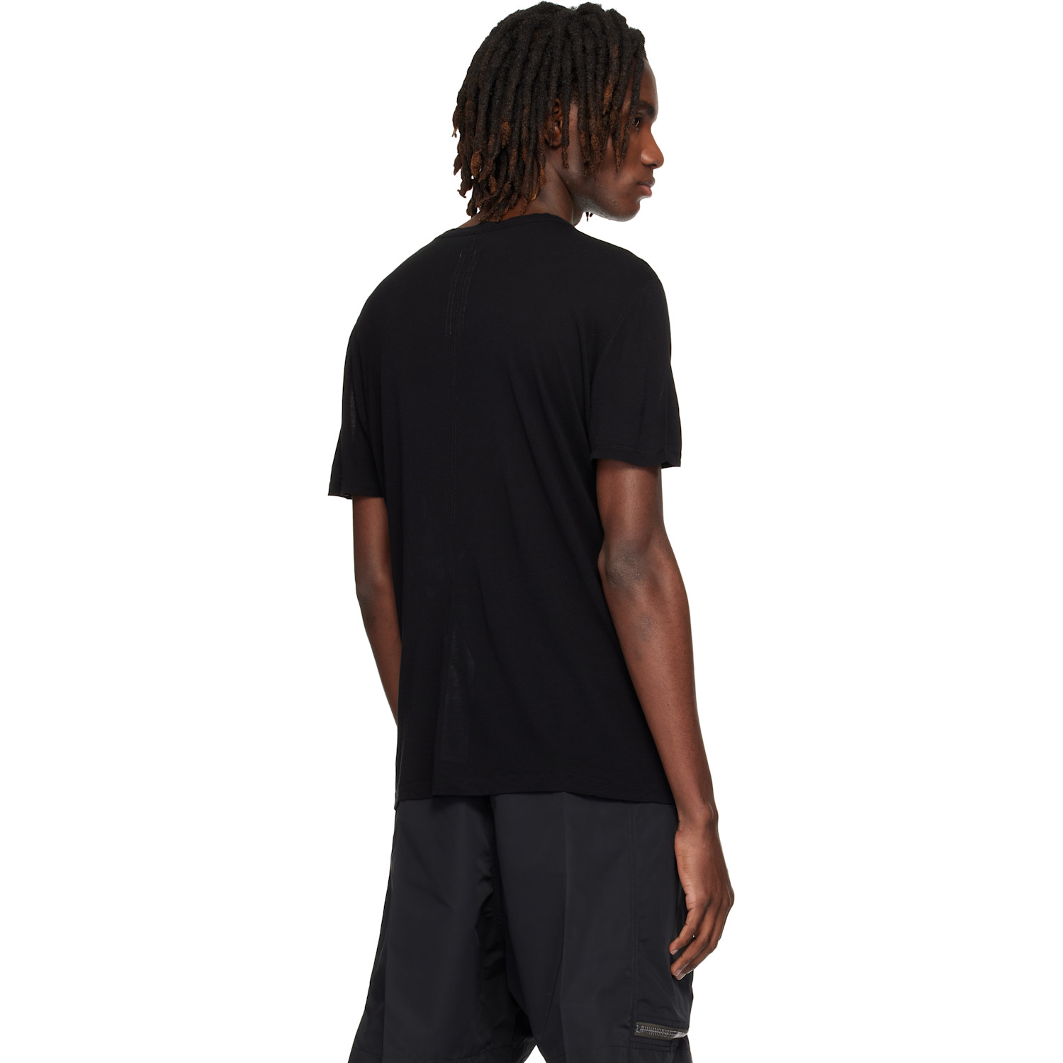  Rick Owens Black Temple Short Level T-shirt 