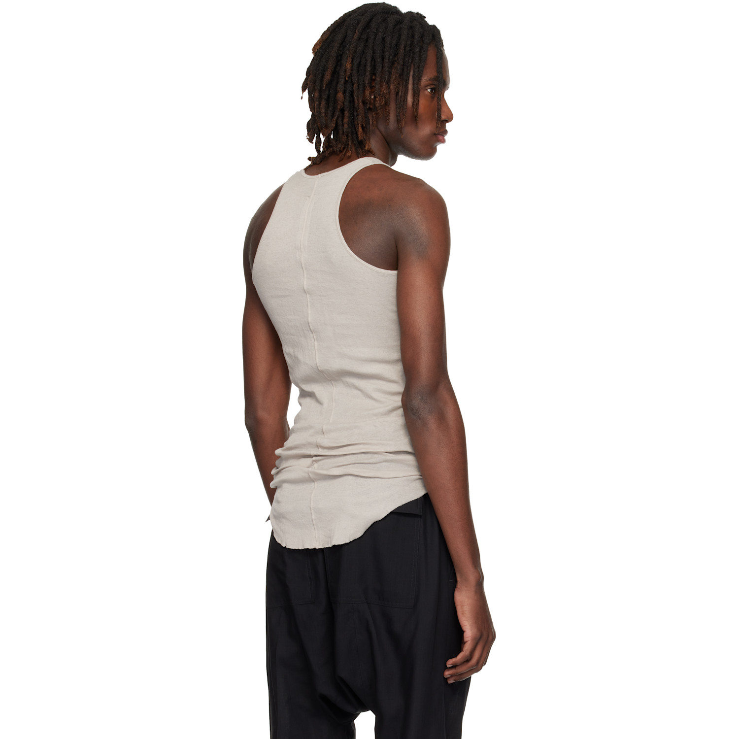 Rick Owens Off-white Temple Basic Rib Tank Top 