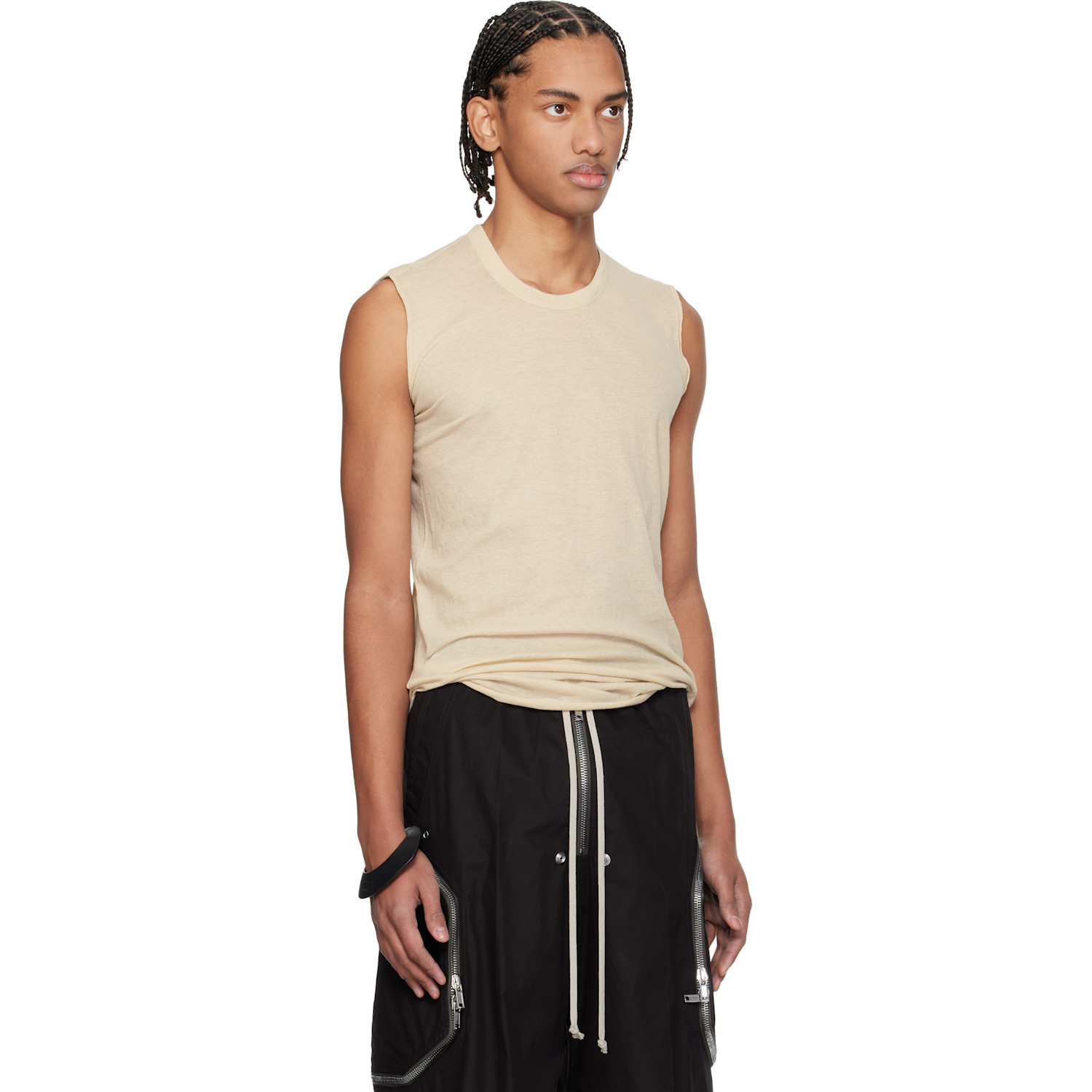  Rick Owens Off-white Temple Basic Sl Tank Top 