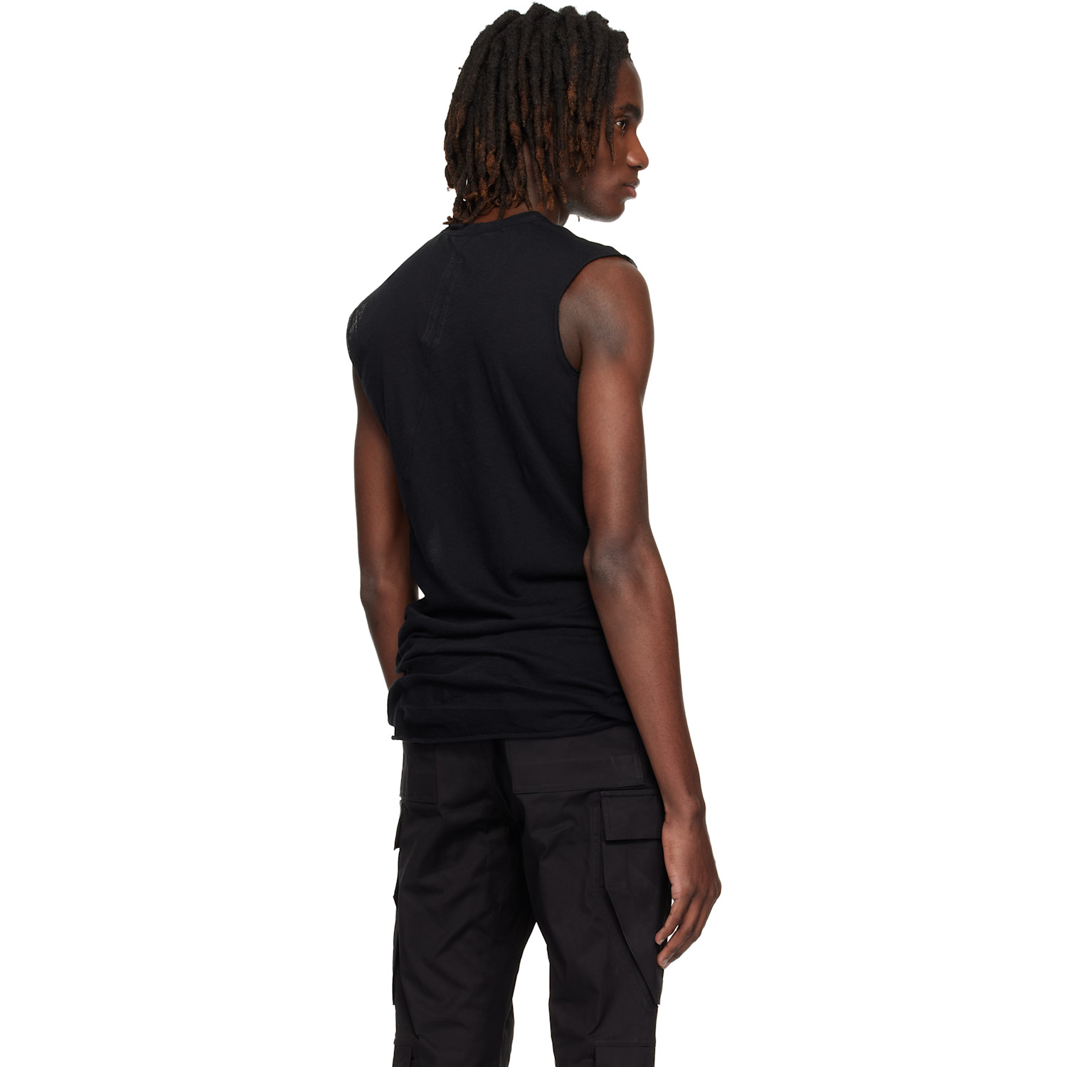  Rick Owens Black Temple Basic Sl Tank Top 