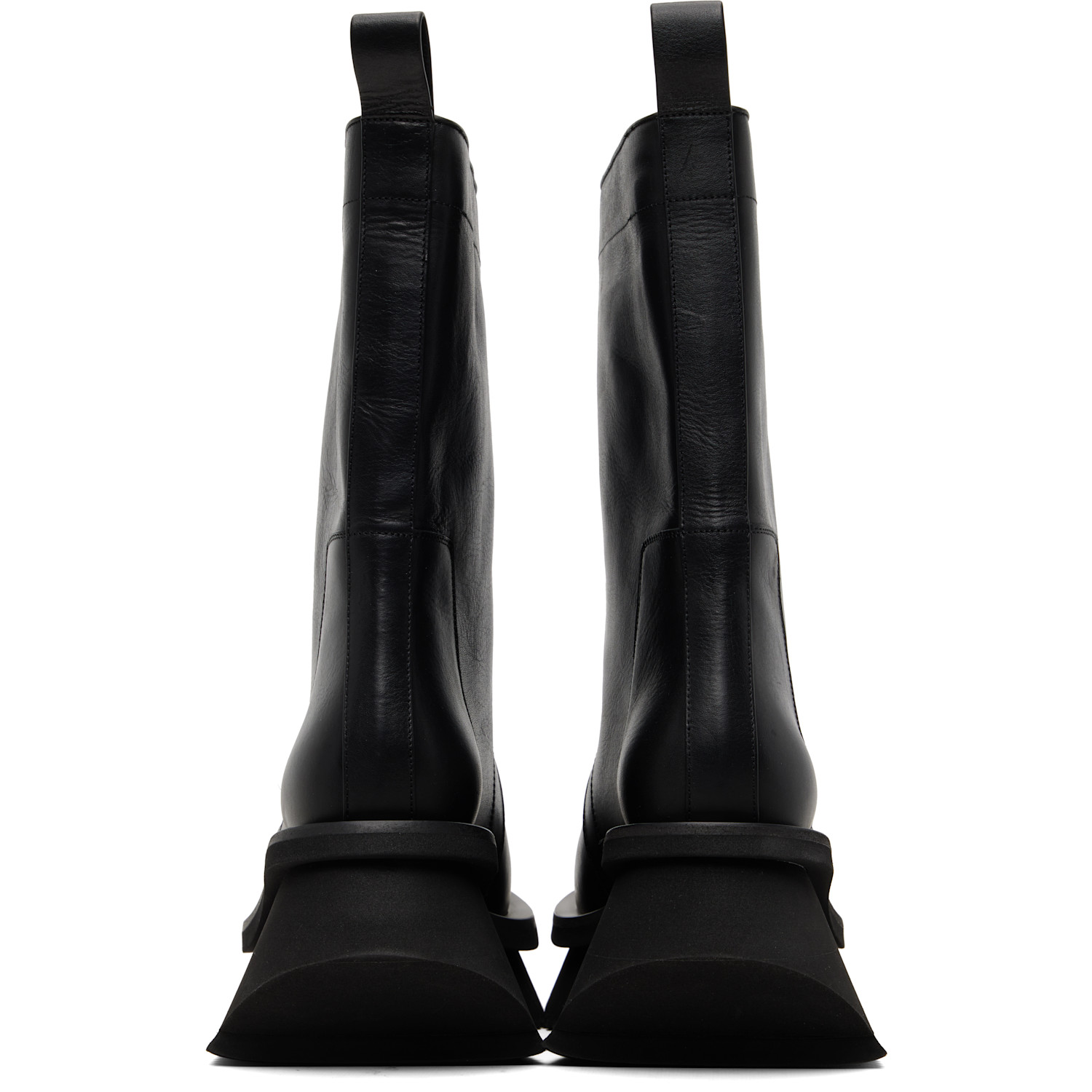  Rick Owens Black Low Factory Pull On Chelsea Boots 