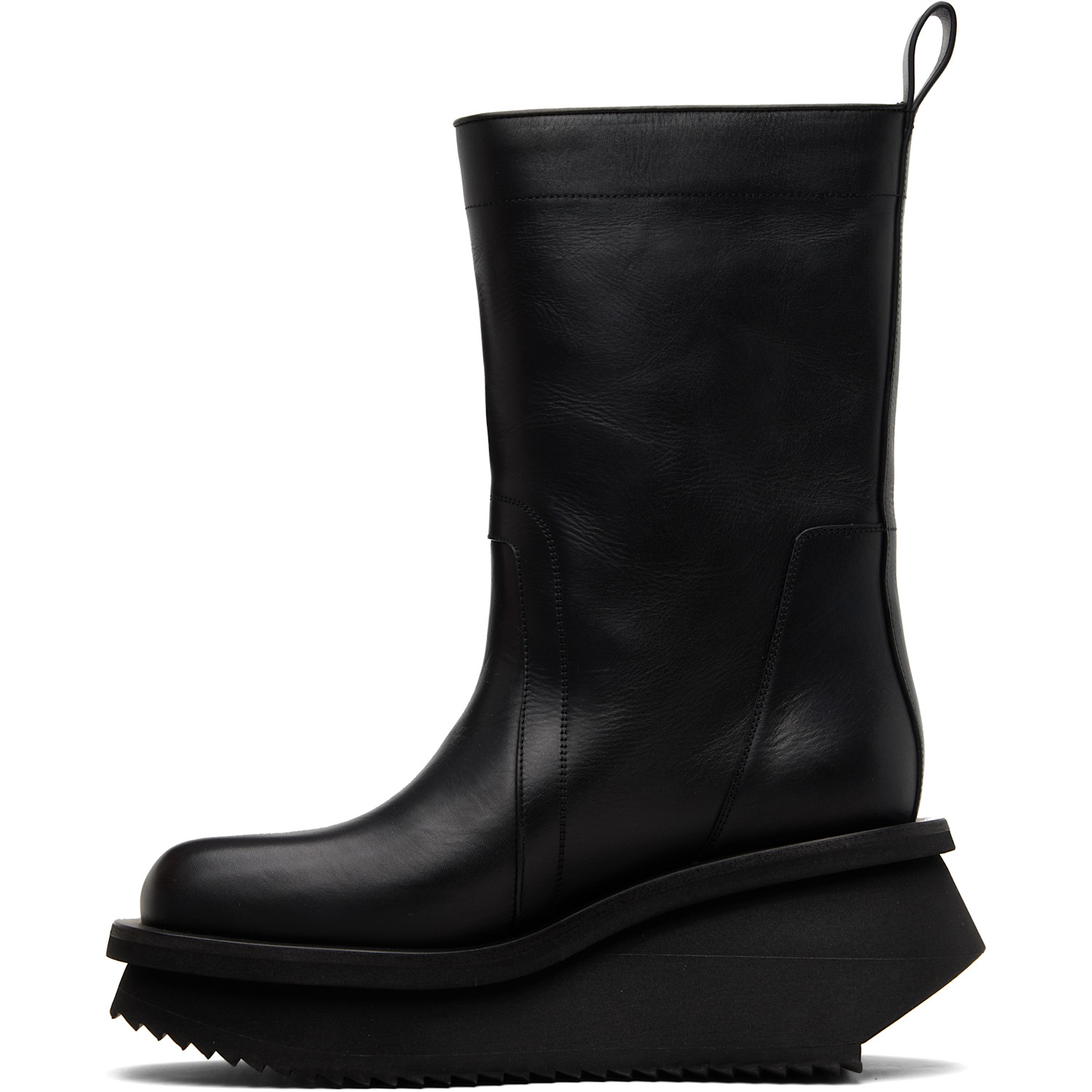  Rick Owens Black Low Factory Pull On Chelsea Boots 