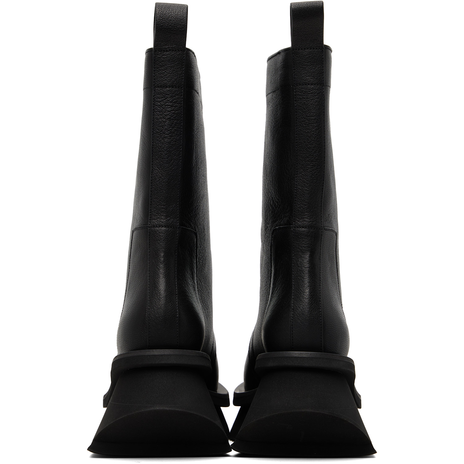  Rick Owens Black Temple Low Factory Pull On Boots 
