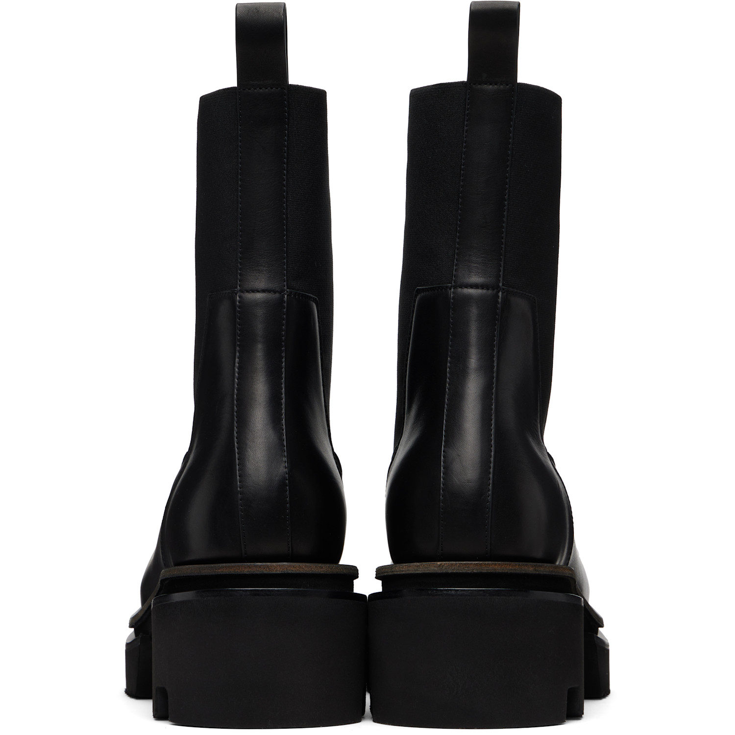 Rick Owens Black Temple Beatle Bogun Chelsea Boots 