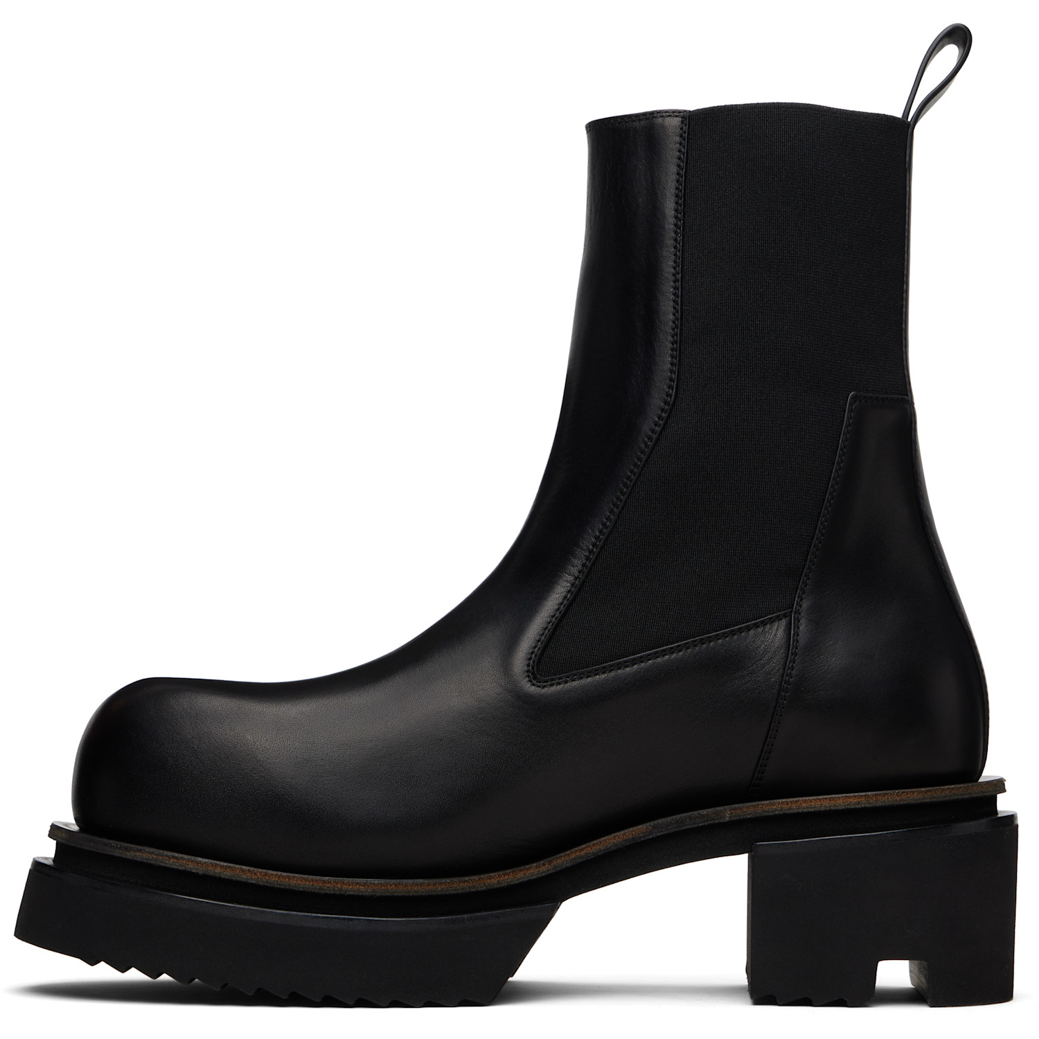  Rick Owens Black Temple Beatle Bogun Chelsea Boots 
