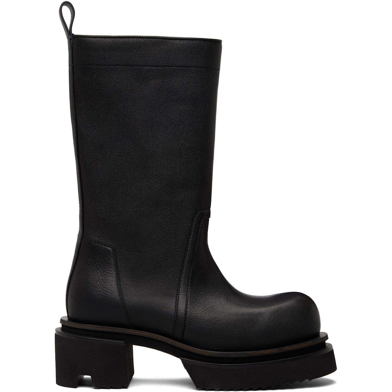 Rick Owens Black Fogpocket Cyclops Boots | Smart Closet