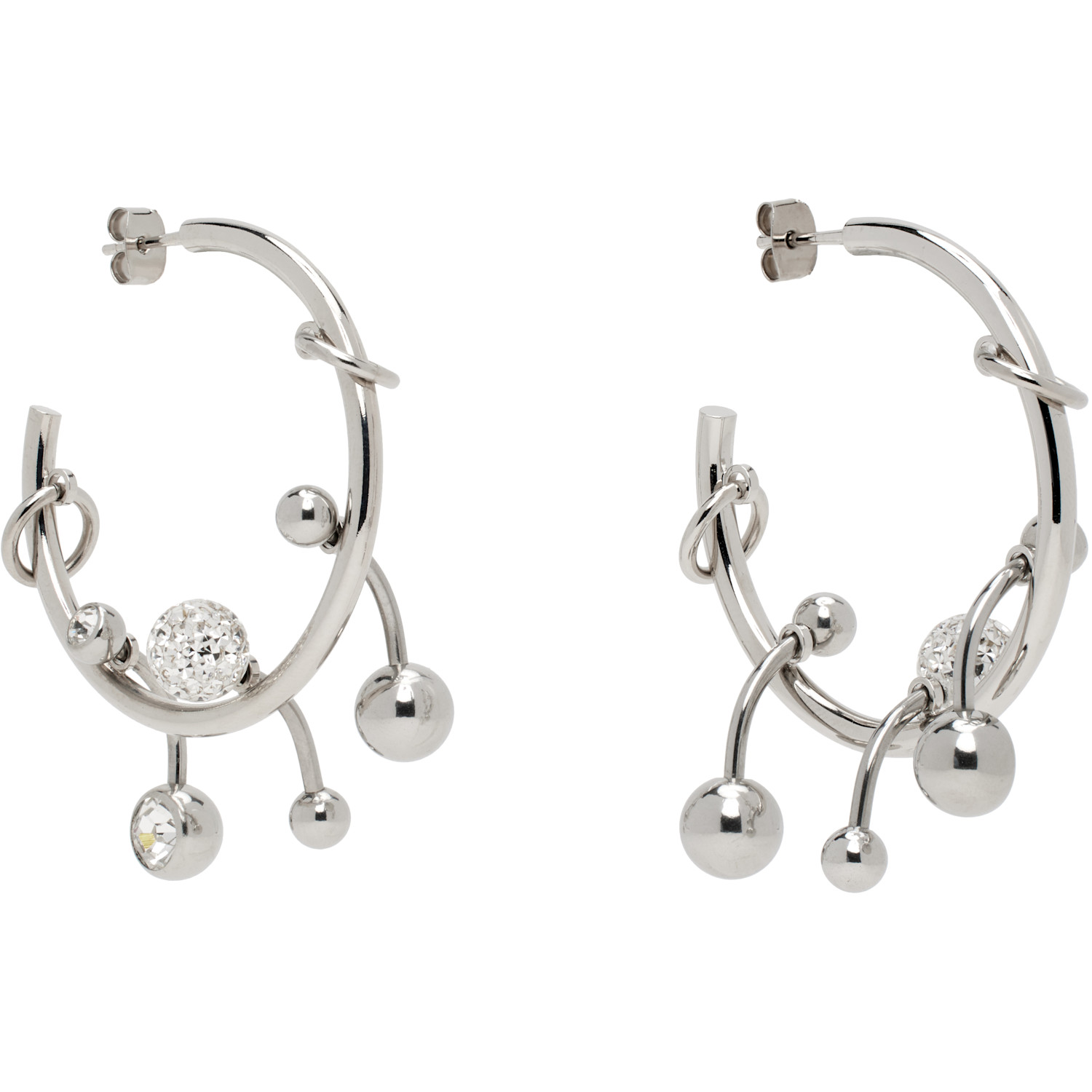  Justine Clenquet Neve Crystal Earrings 