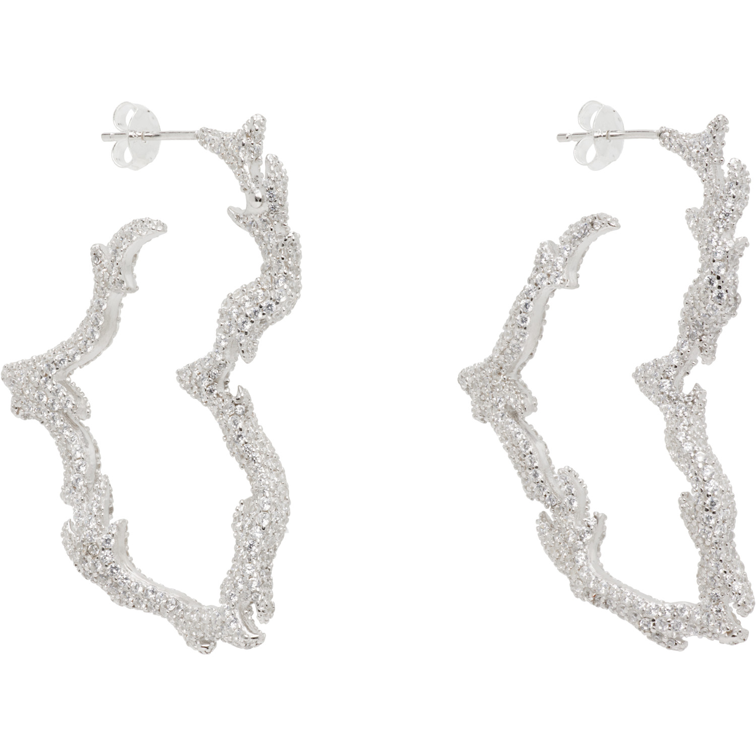  Collina Strada Flame Heart Earrings 