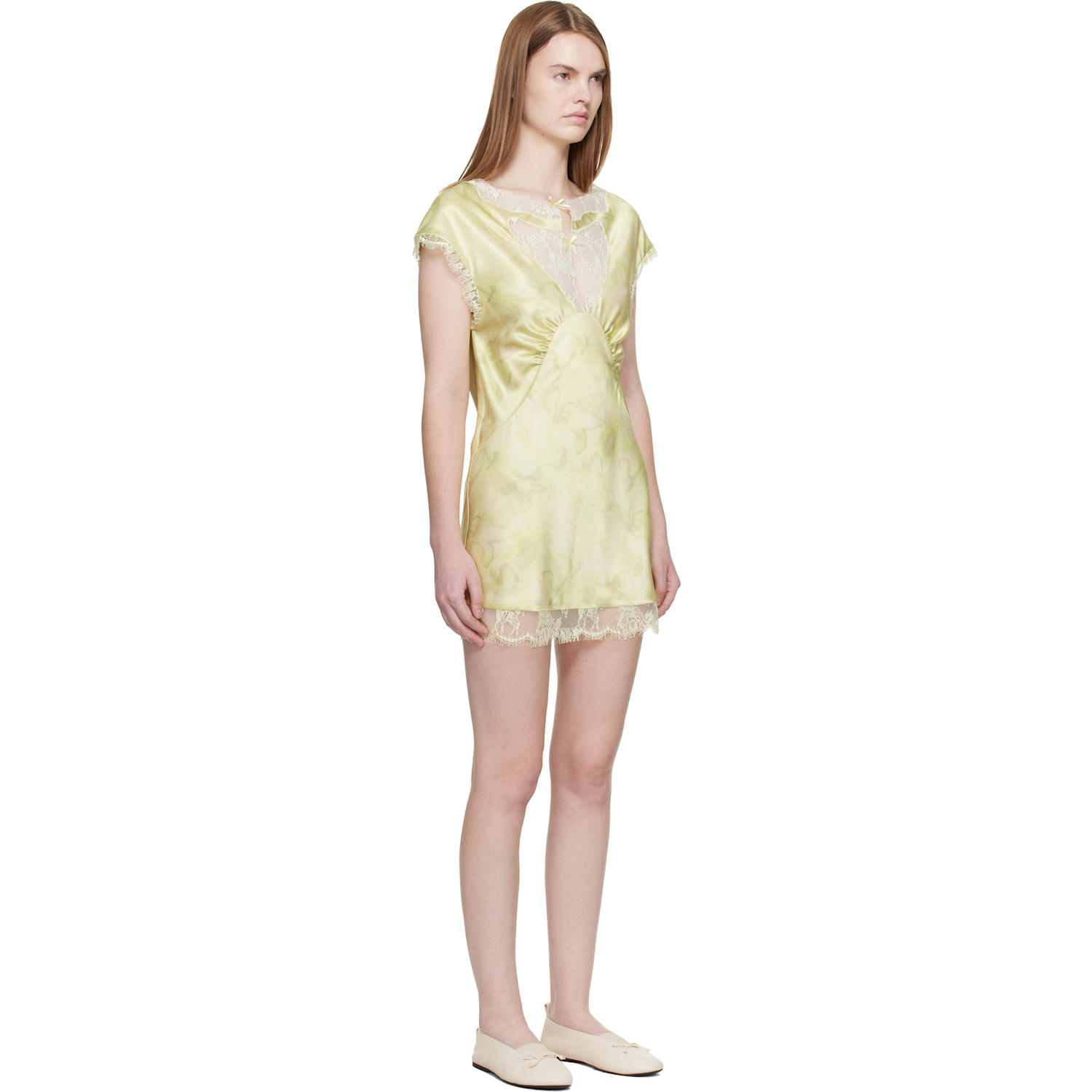  Collina Strada Yellow Waterlily Minidress 