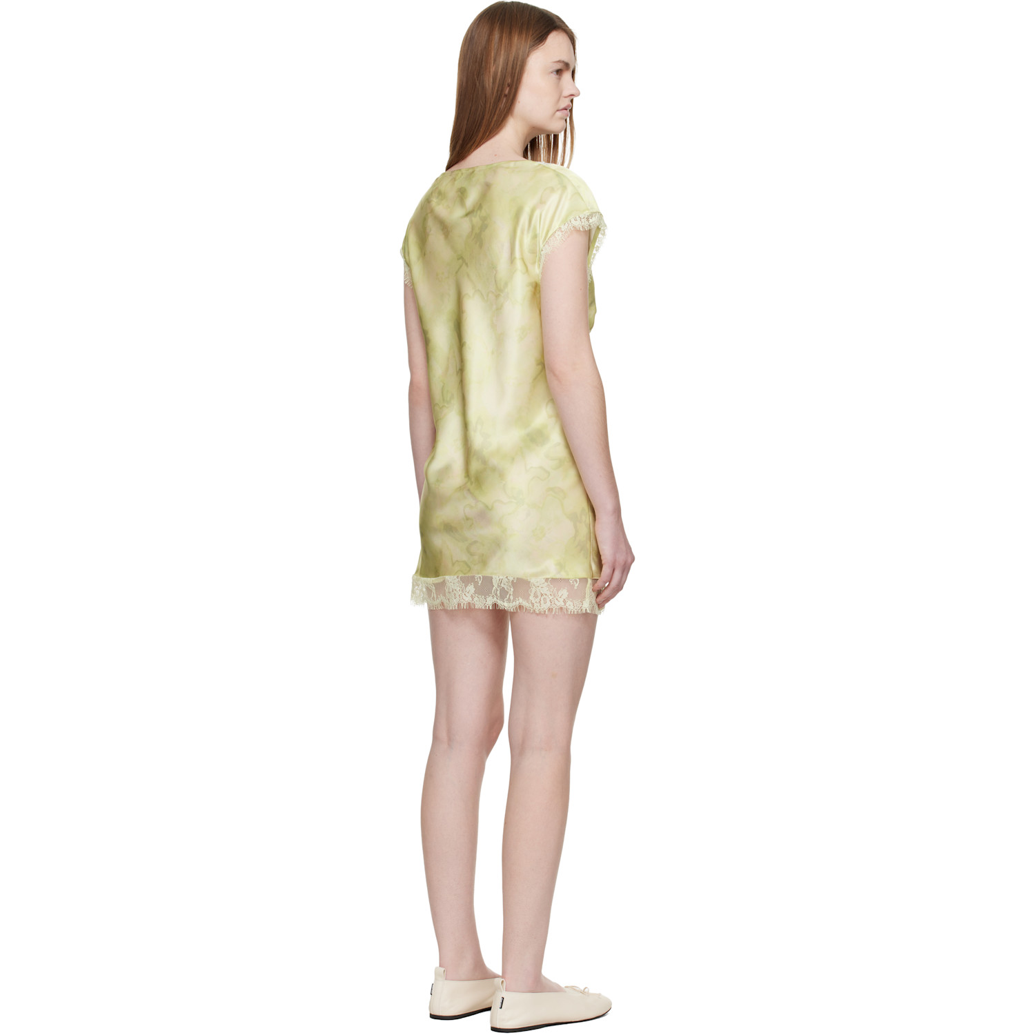  Collina Strada Yellow Waterlily Minidress 