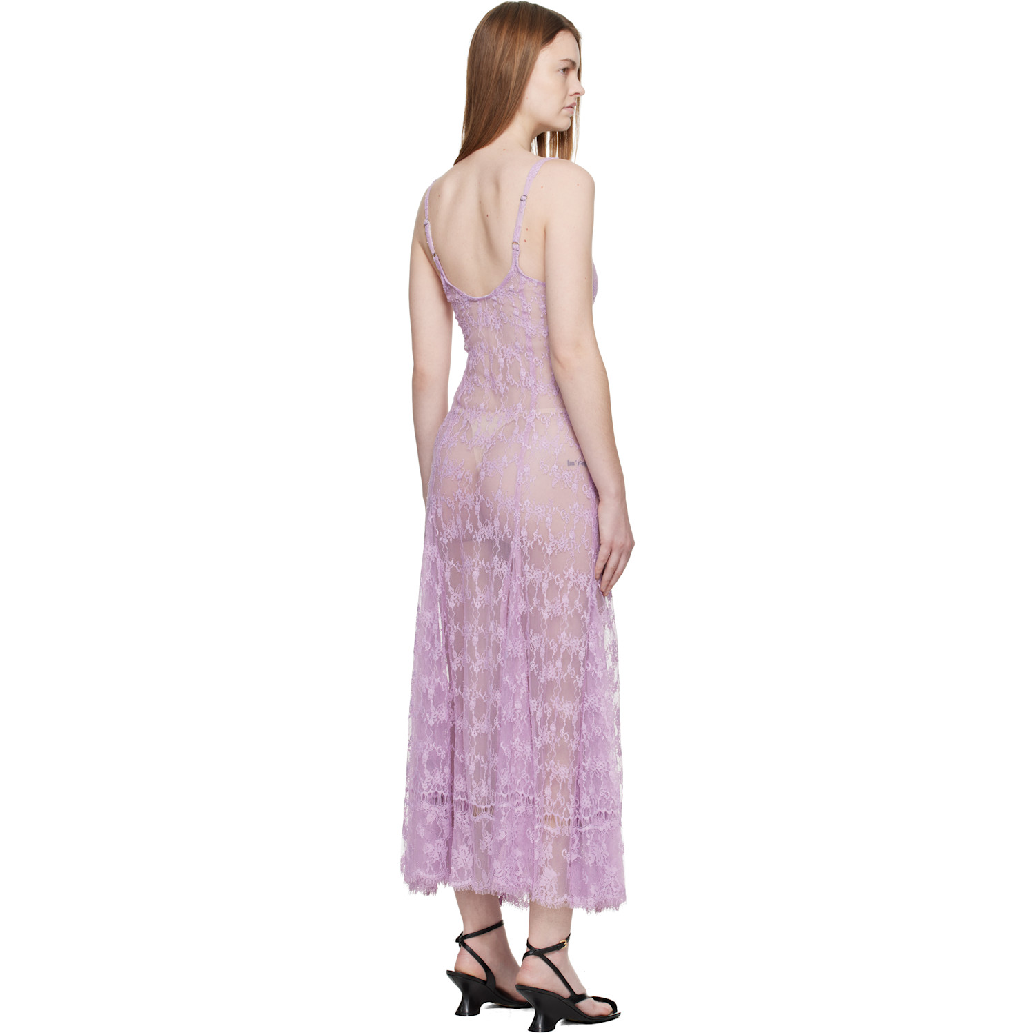  Collina Strada Purple Pamela Midi Dress 