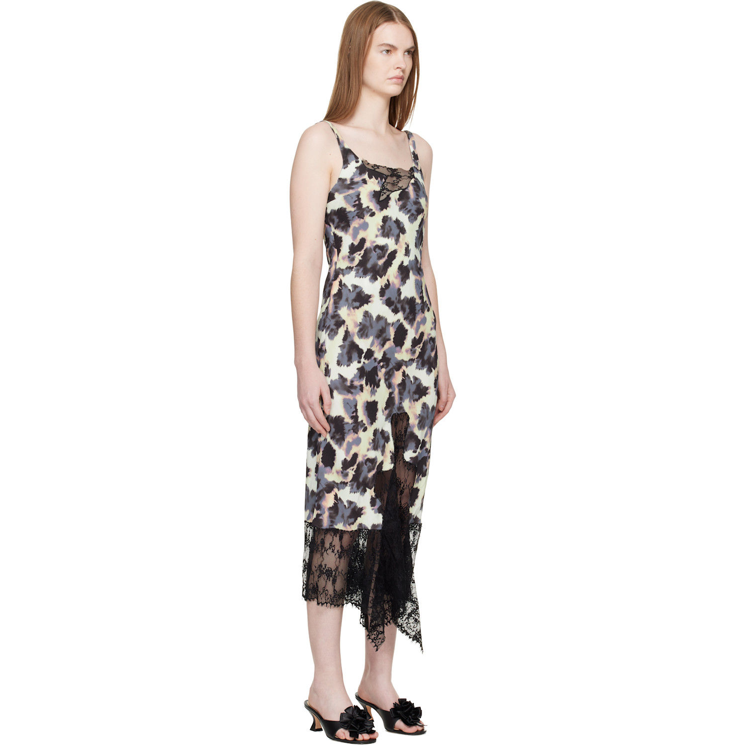  Collina Strada Multicolor Anemone Midi Dress 