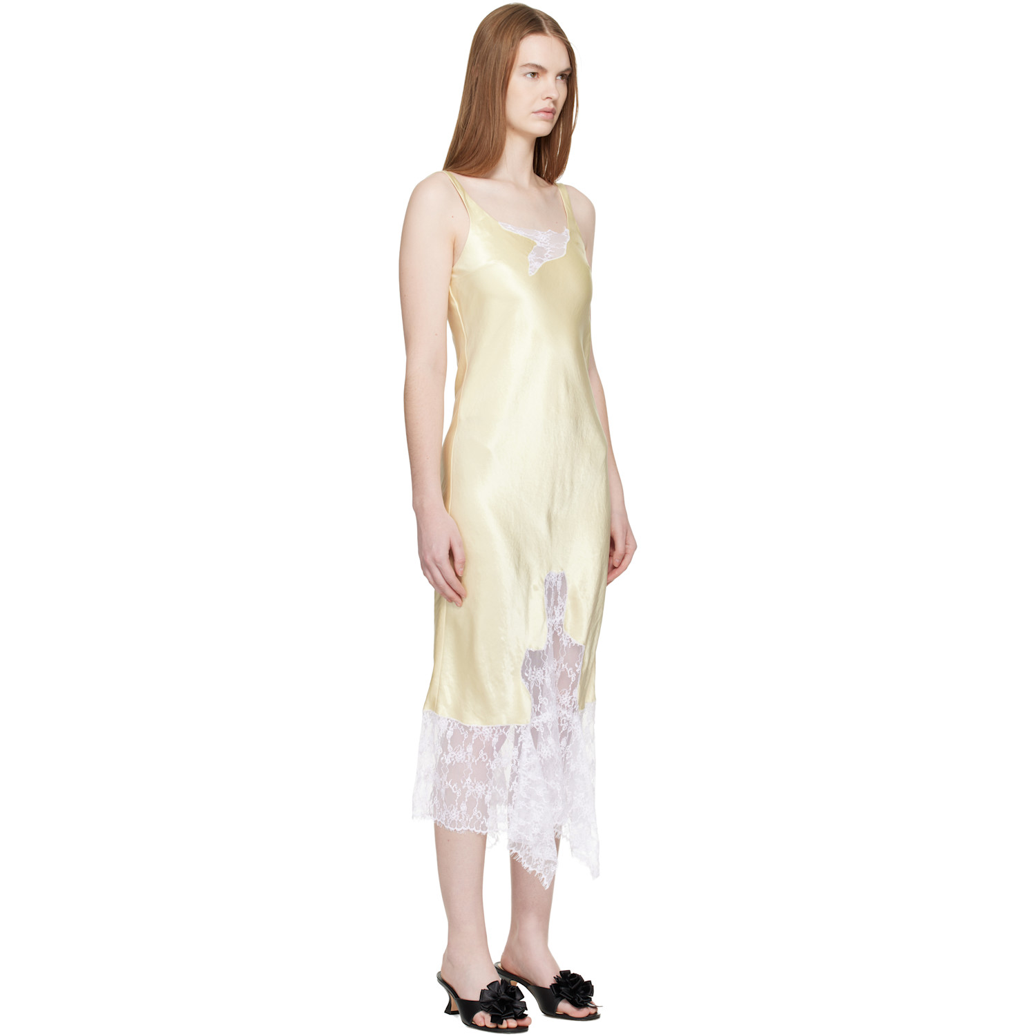  Collina Strada Yellow Anemone Midi Dress 