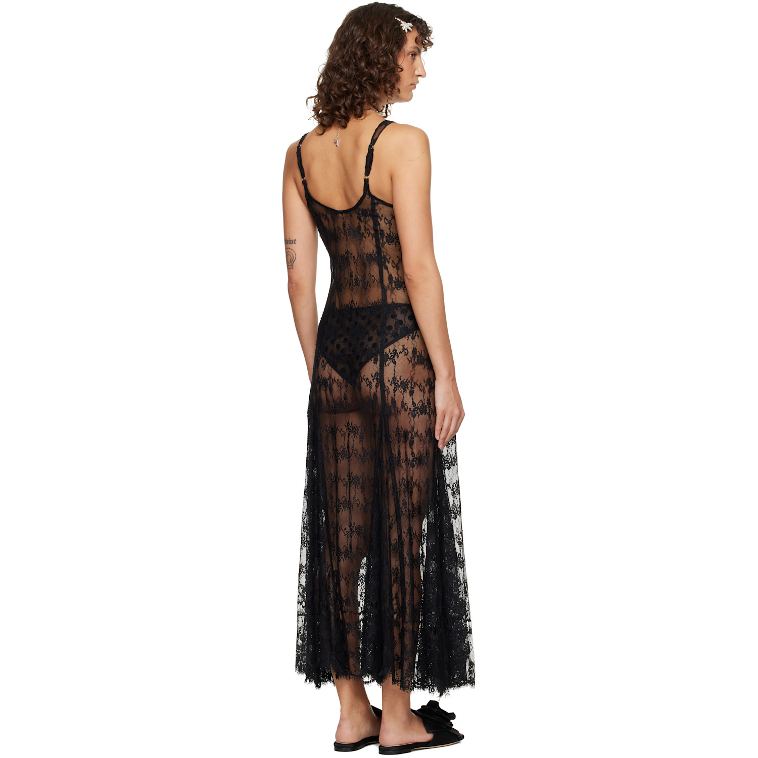  Collina Strada Black Pamela Maxi Dress 