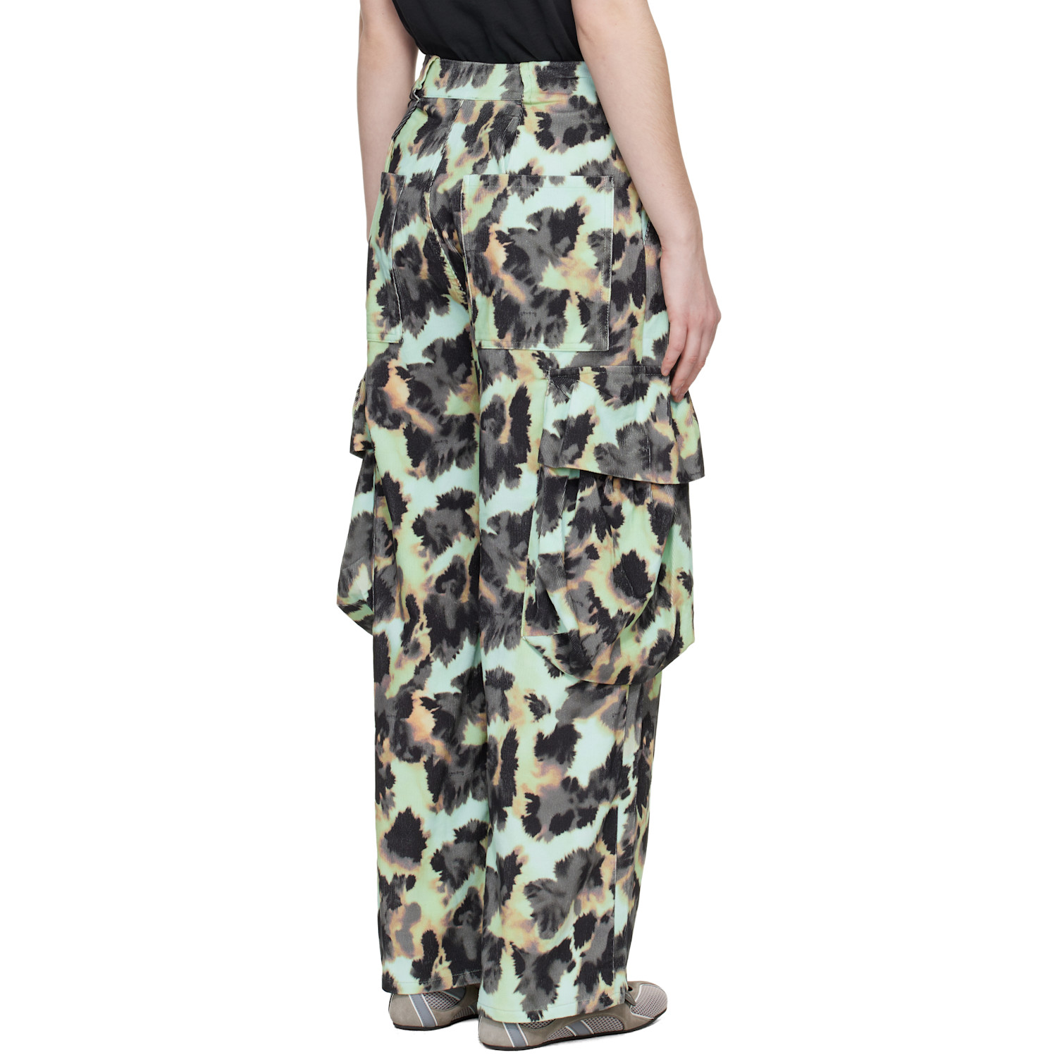  Collina Strada Multicolor Pleated Cargo Pants 