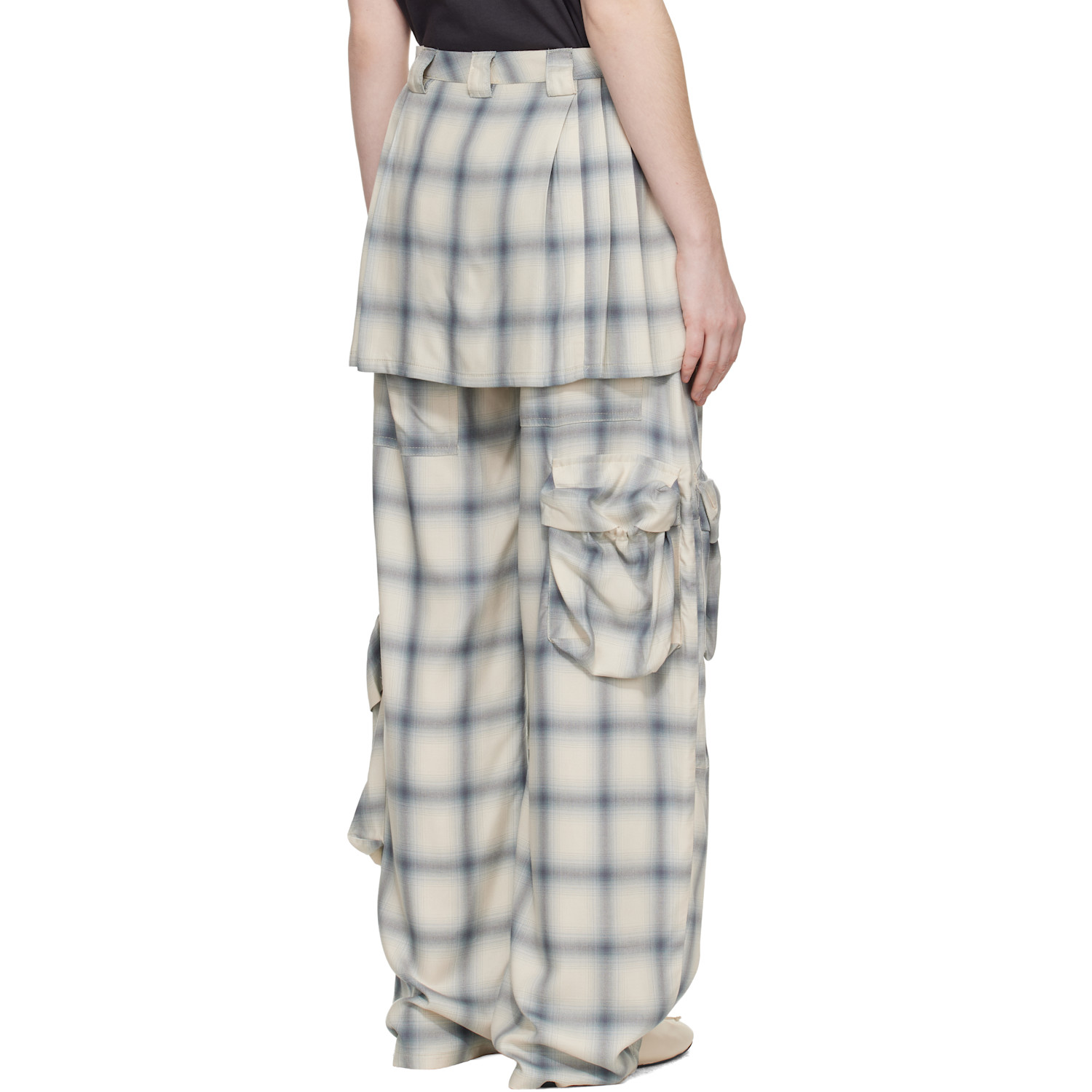  Collina Strada Off White Lawn Skirt Cargo Pants 