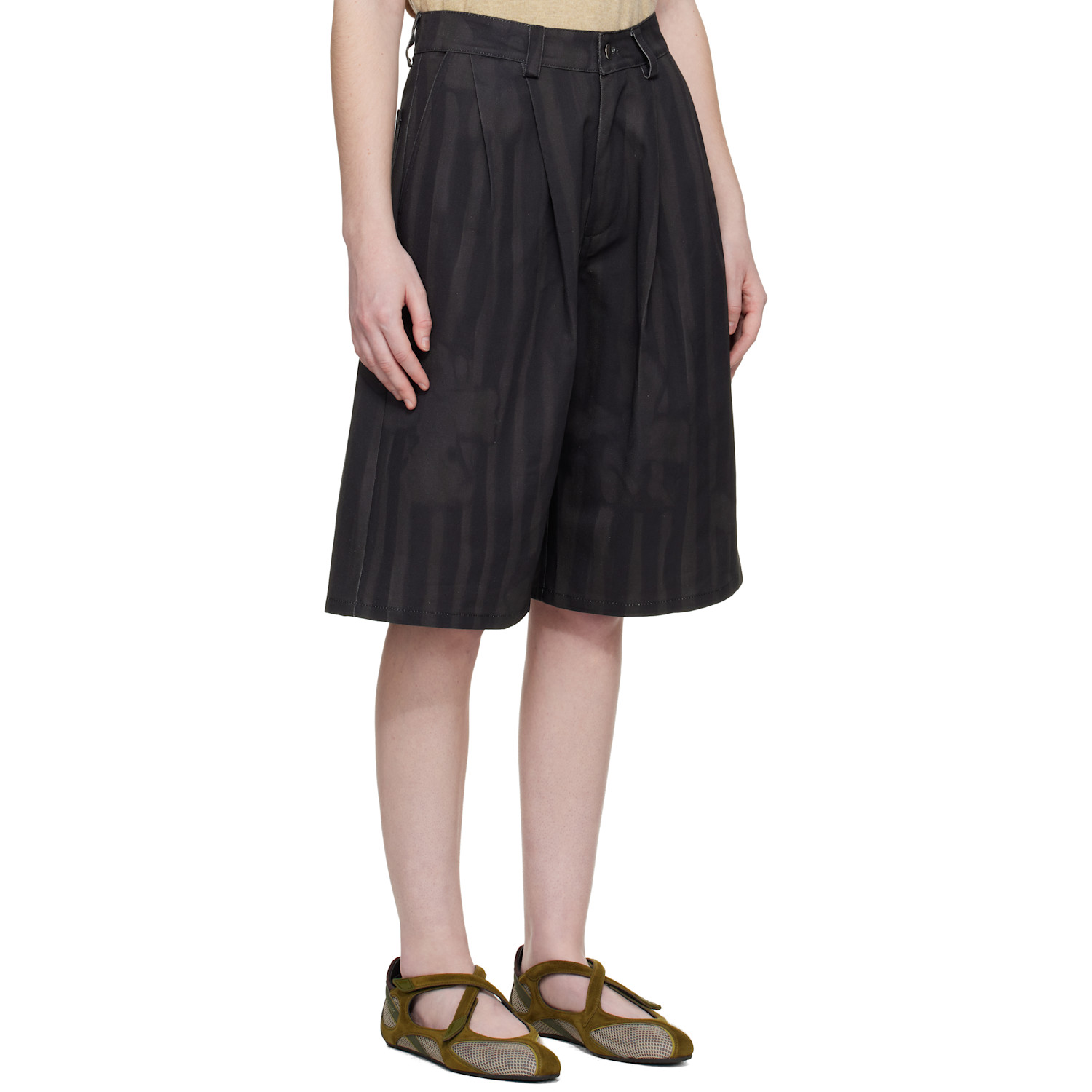 Collina Strada Black Catchfly Shorts 