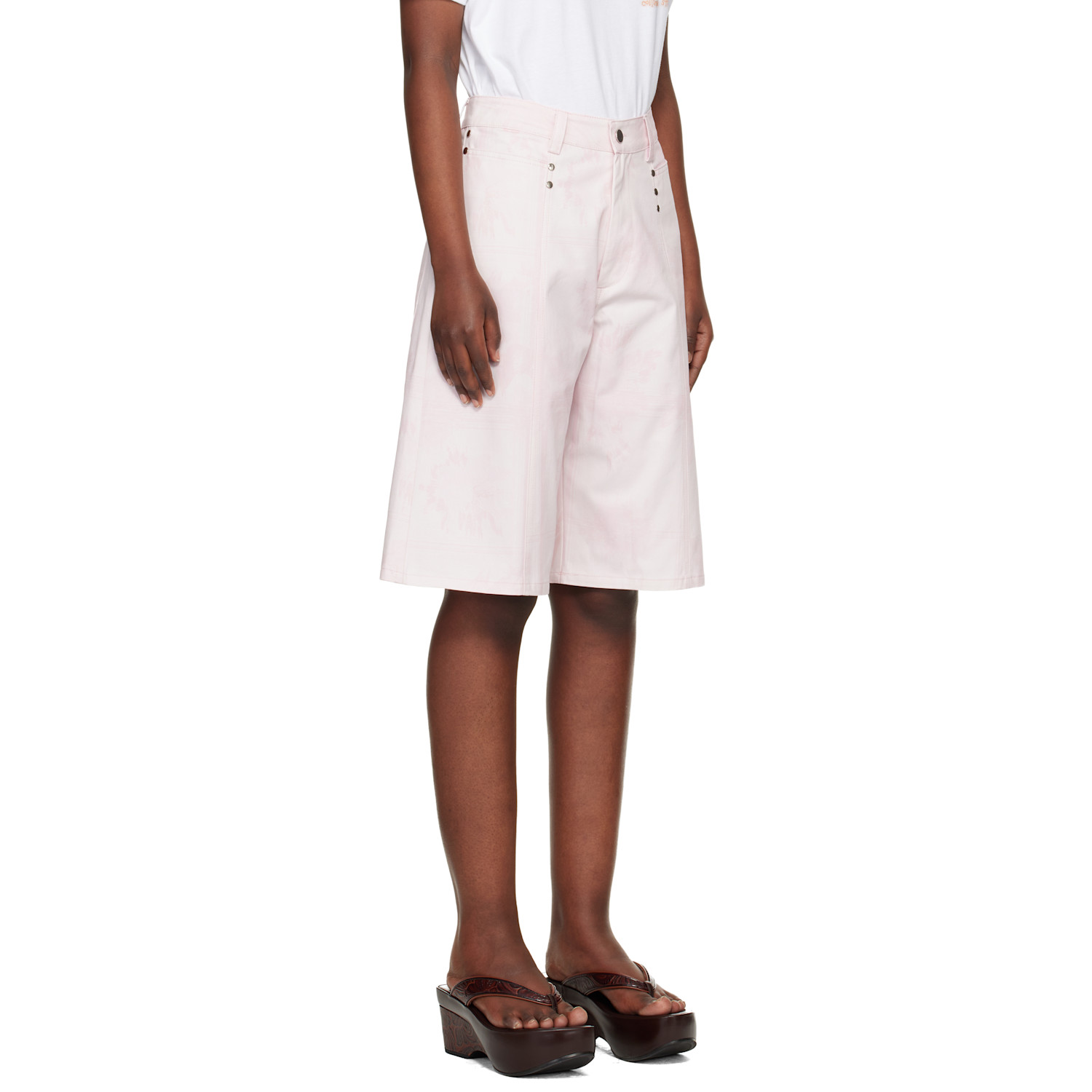 Collina Strada Pink Picnic Chason Shorts 