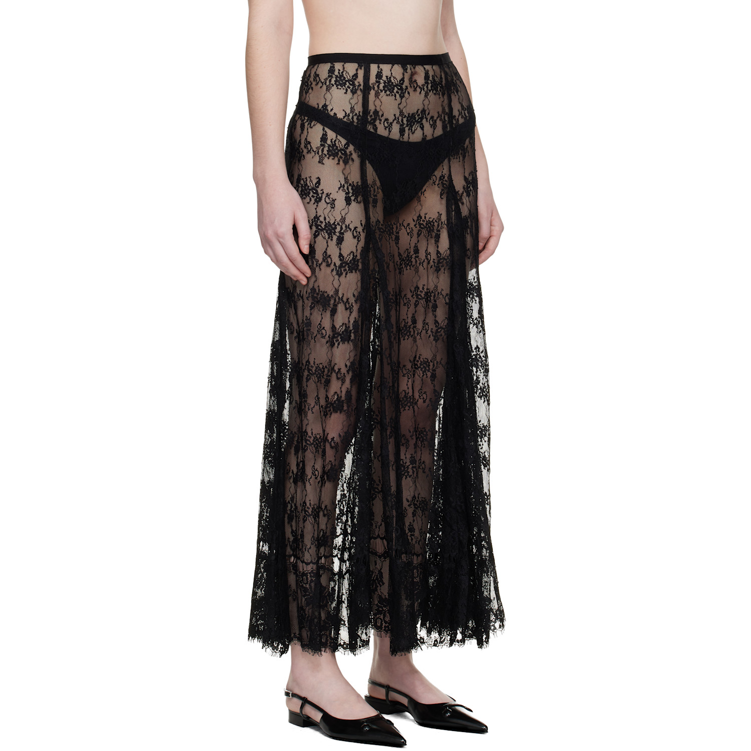  Collina Strada Black Pamela Maxi Skirt 
