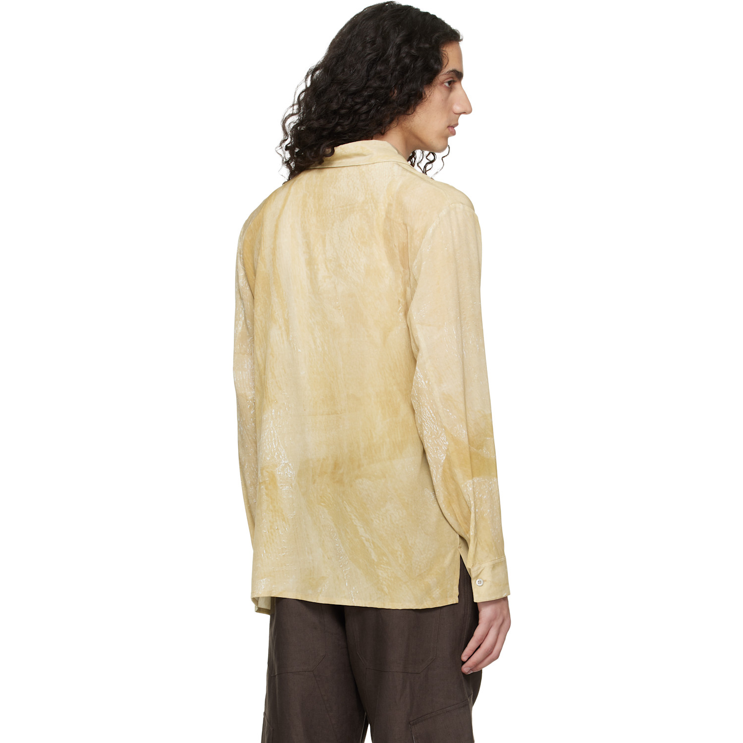  Serapis Beige Tarp Silk Shirt 