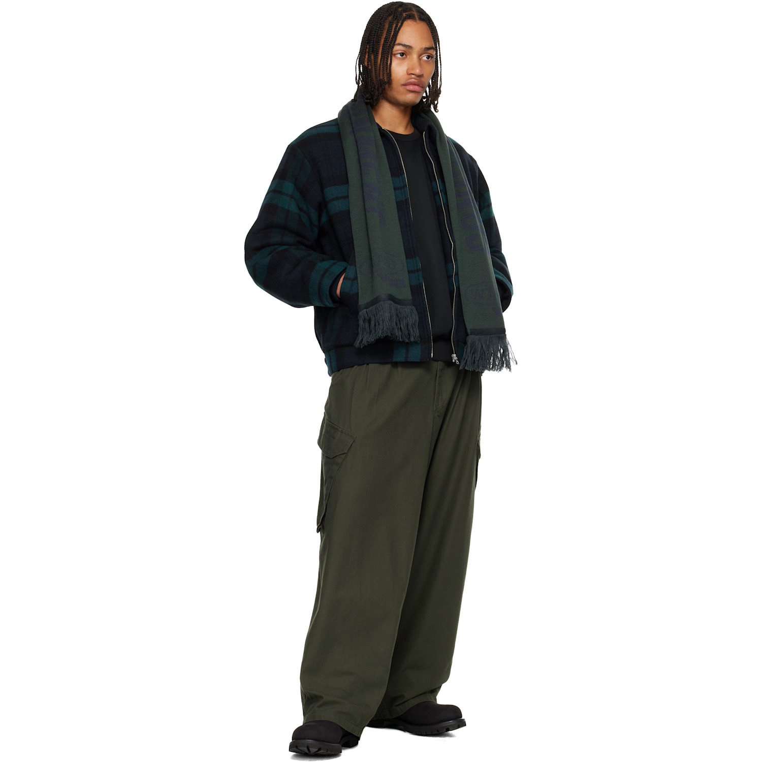  Wtaps Khaki & Navy Evasion Muffler Scarf 