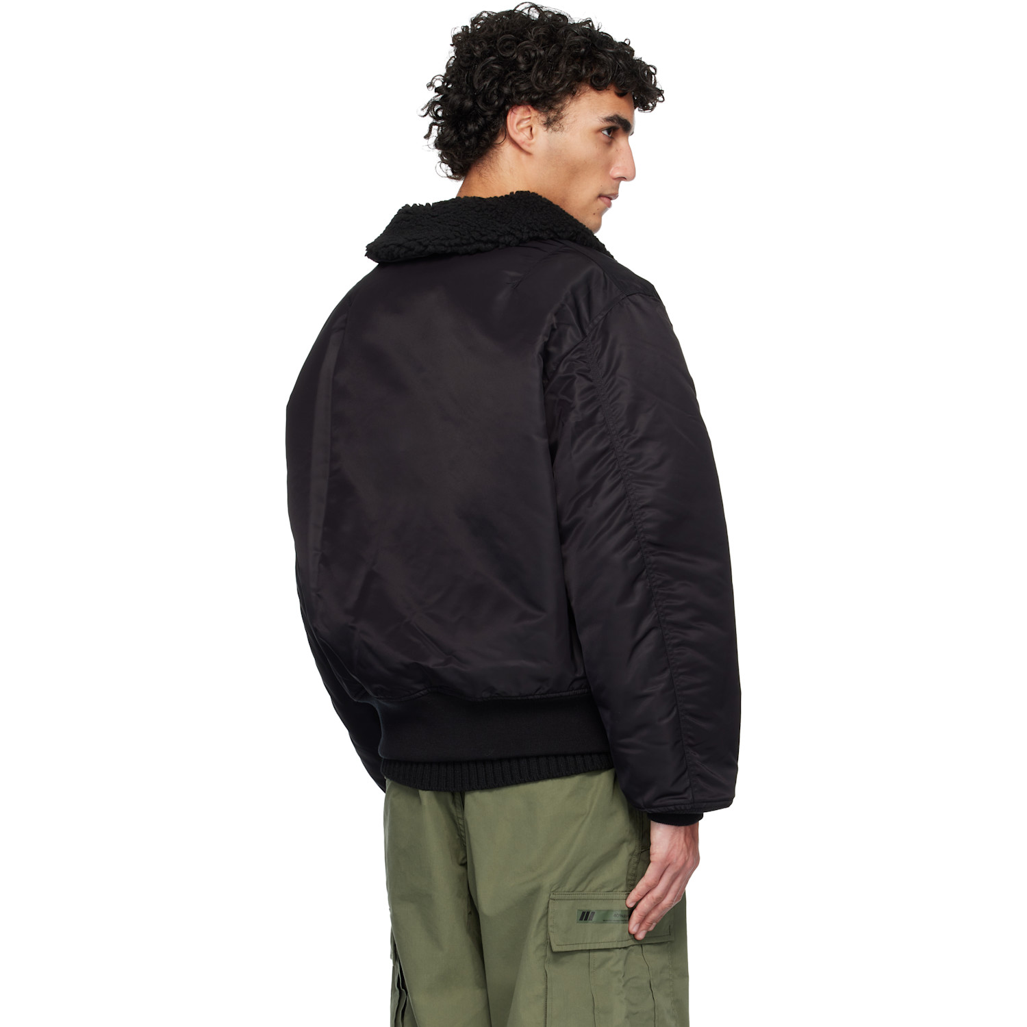  Wtaps Black Drab Es Bomber Jacket 