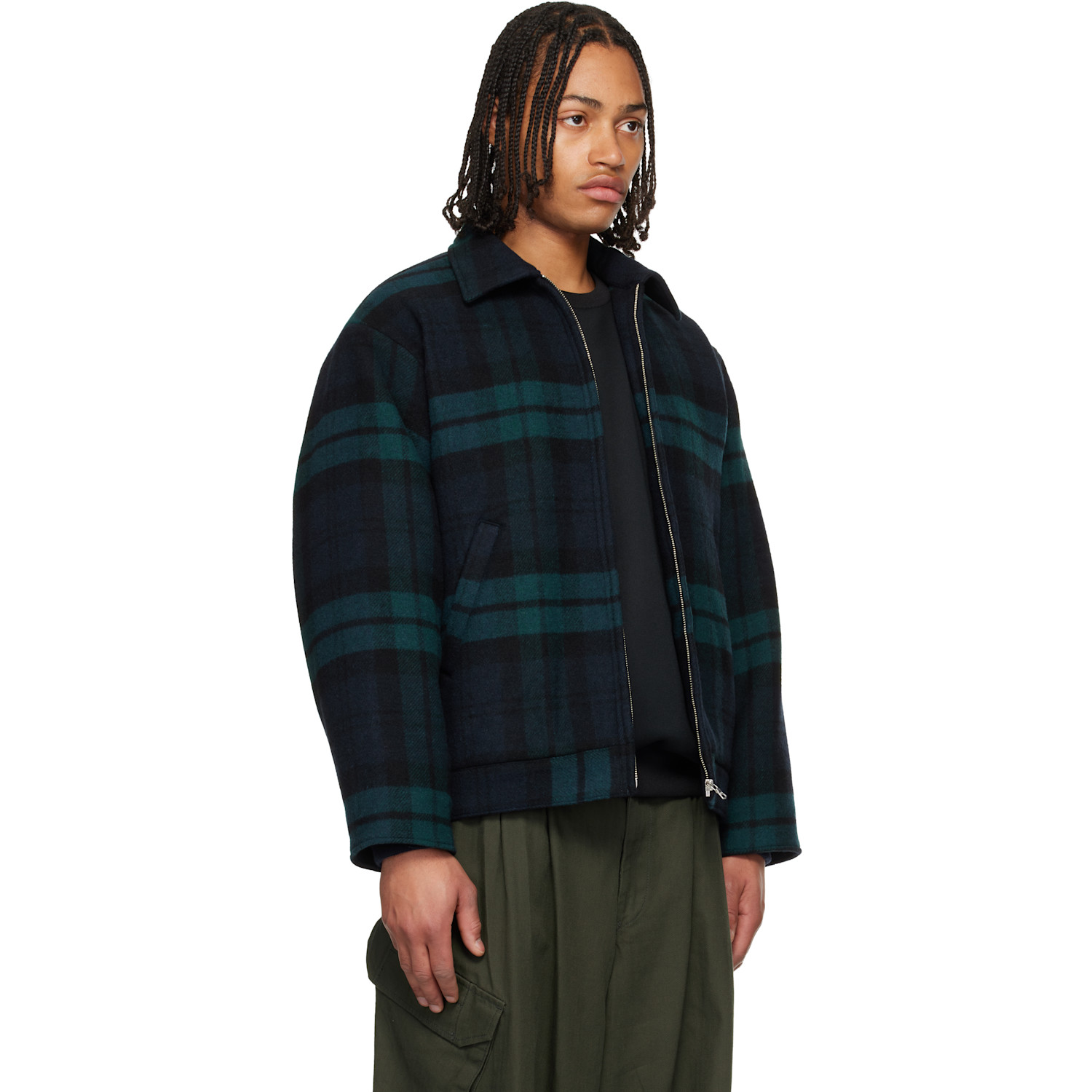  Wtaps Green & Blue Wrecker Jacket 