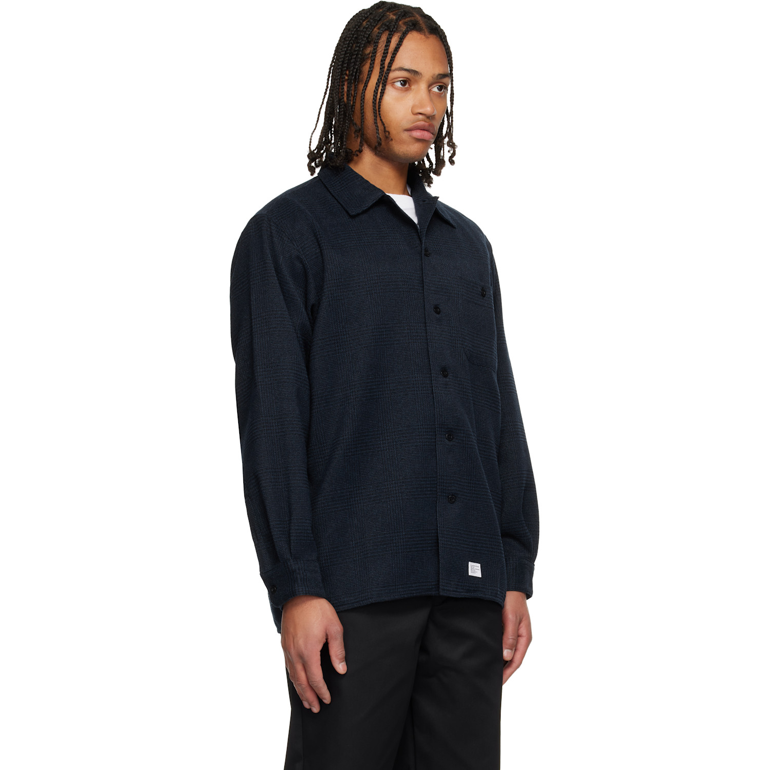  Wtaps Navy Plaid Shirt 