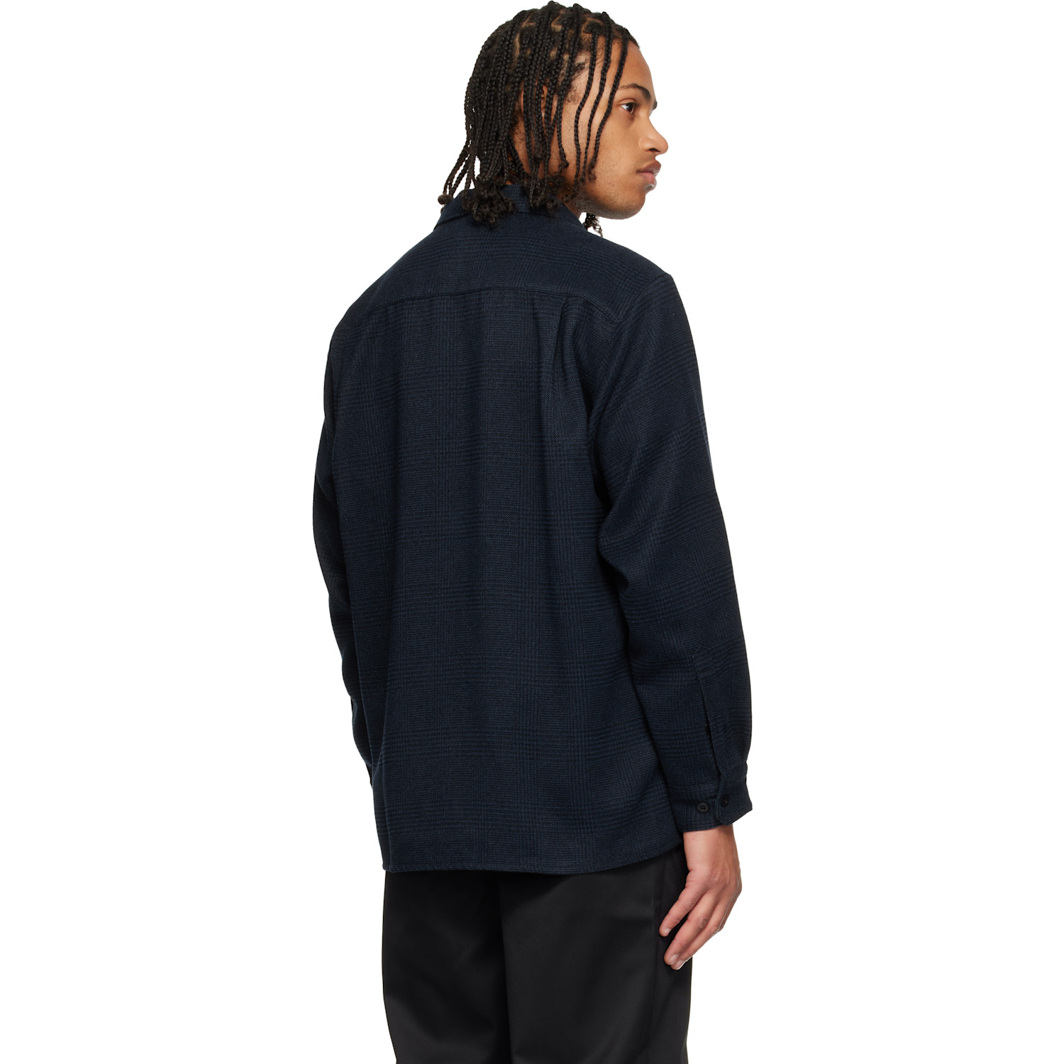  Wtaps Navy Plaid Shirt 