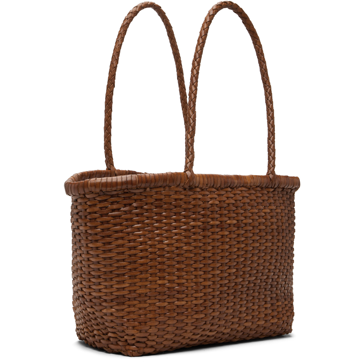  Dragon Diffusion Tan Basket Weave Small Tote 