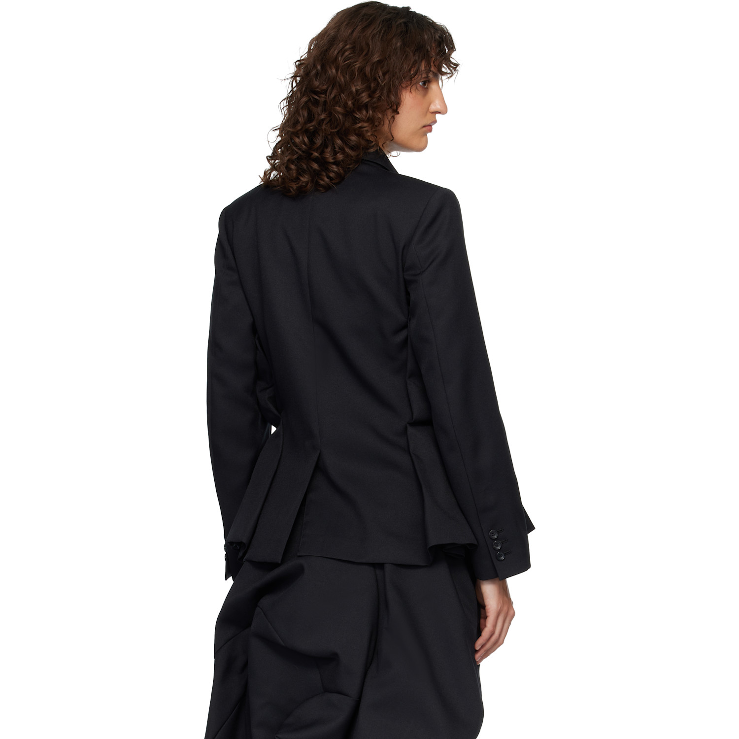  Comme Des Garçons Black Twill Blazer 