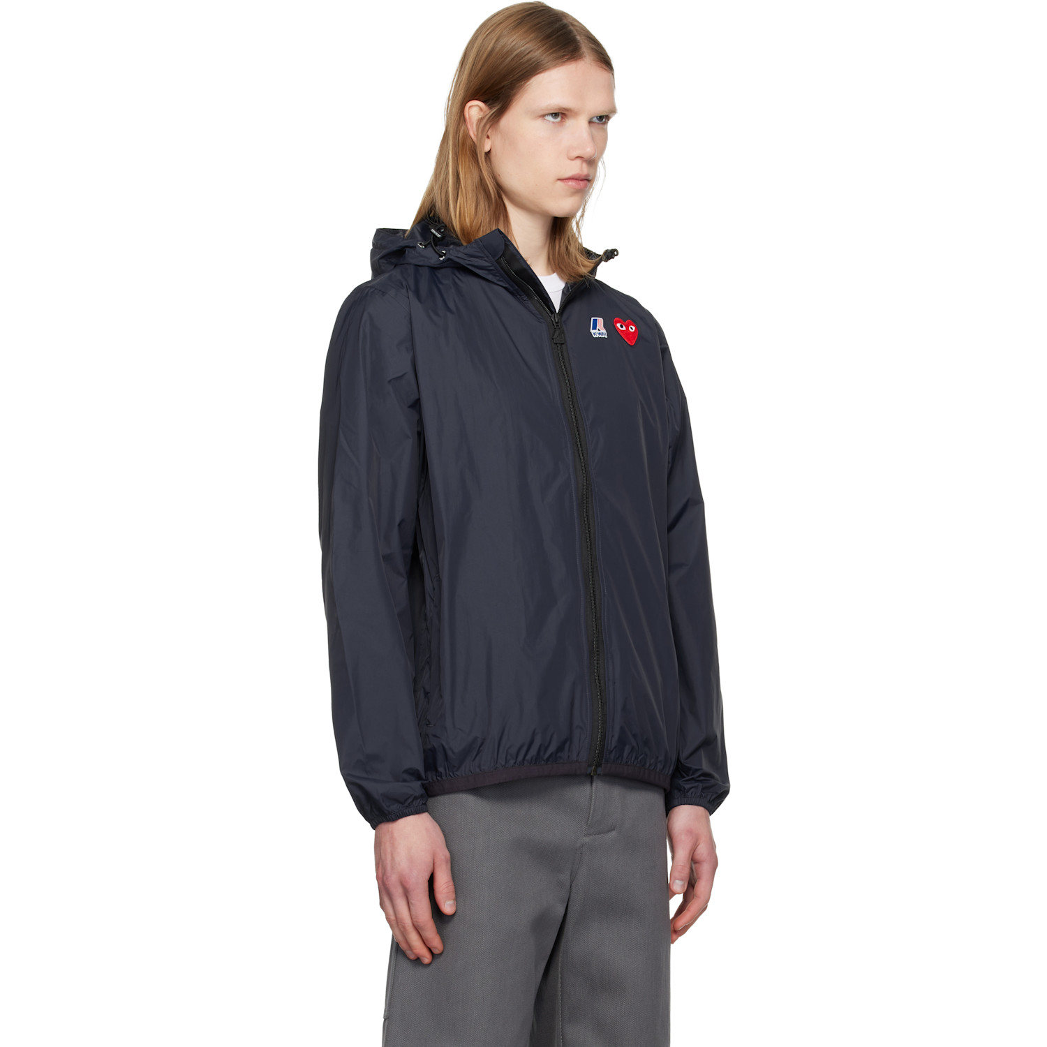  Comme Des Garçons Play Navy K-way Edition Full Zip Jacket 