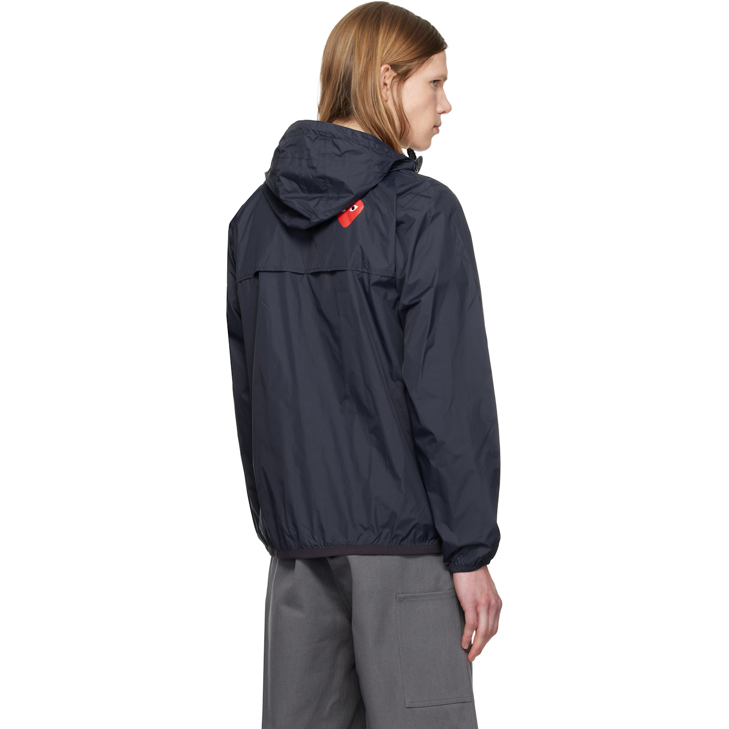  Comme Des Garçons Play Navy K-way Edition Full Zip Jacket 