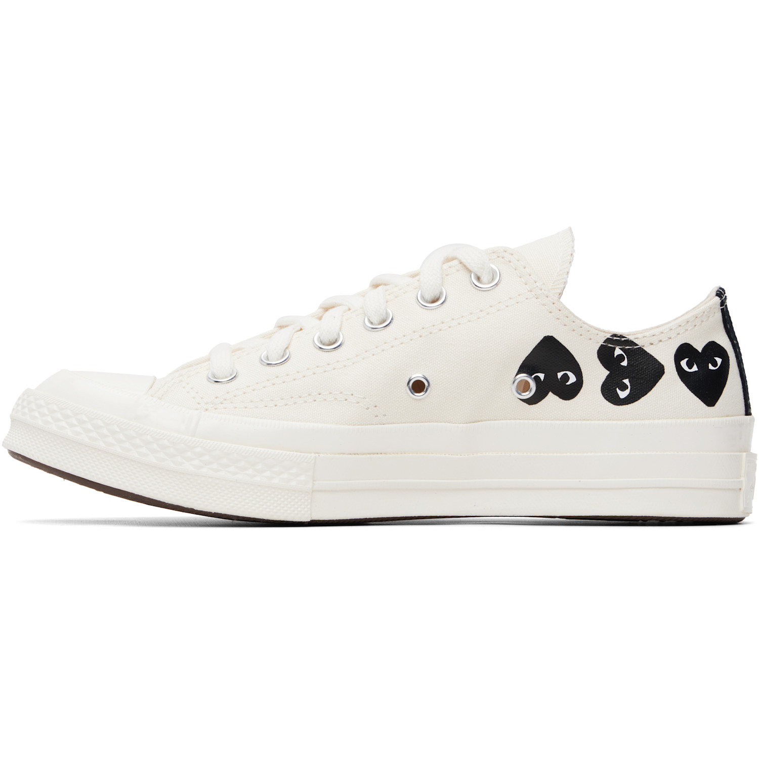  Comme Des Garçons Play Off-white Converse Edition Chuck 70 Multi Heart Sneakers 