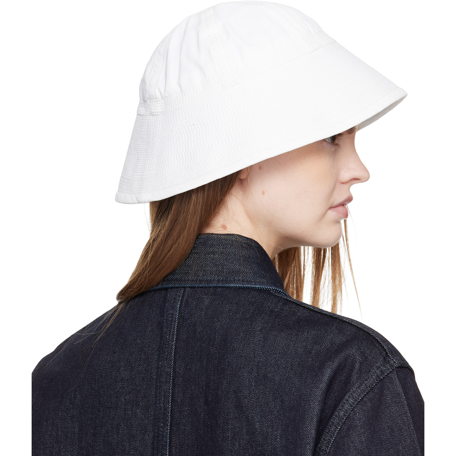  Jil Sander Off-white Linen Bucket Hat 