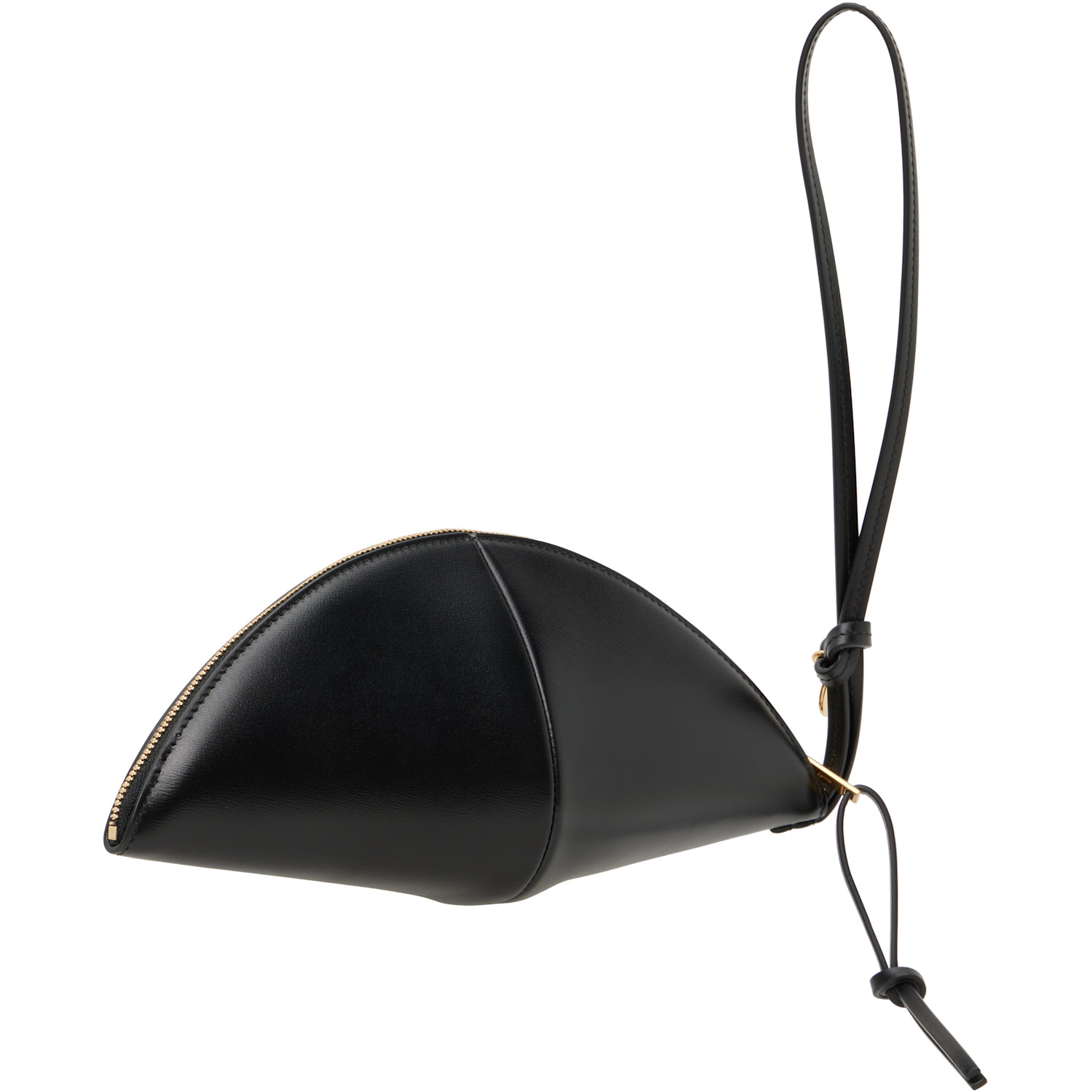  Jil Sander Black Curve Medium Clutch 