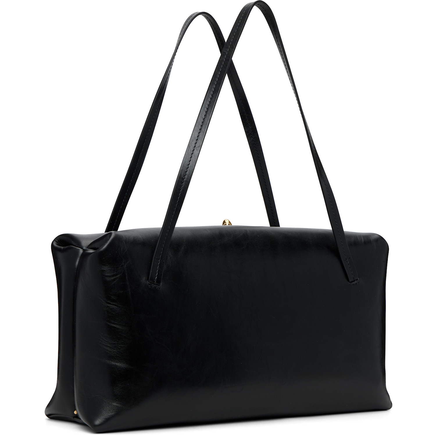  Jil Sander Black Goji Pillow Medium Bag 