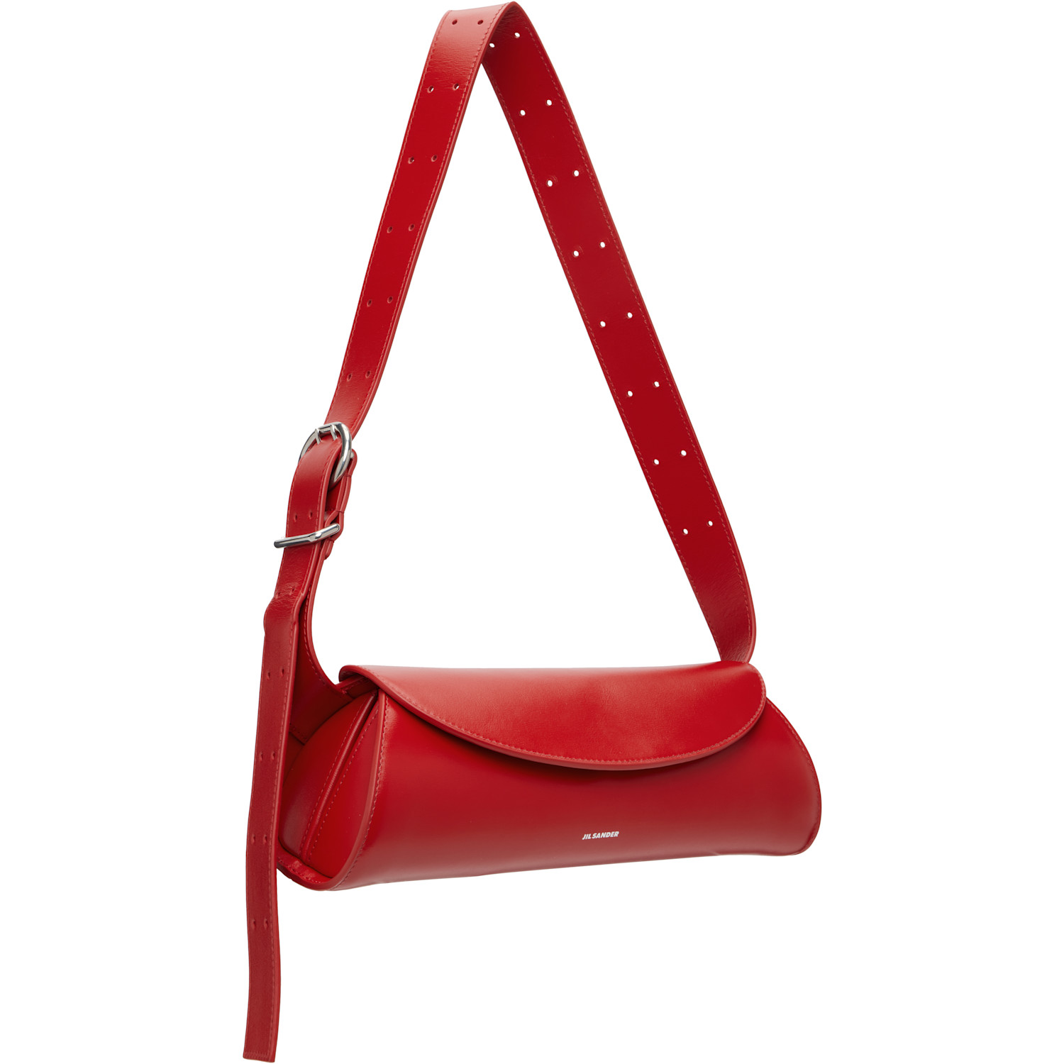  Jil Sander Red Small Cannolo Bag 
