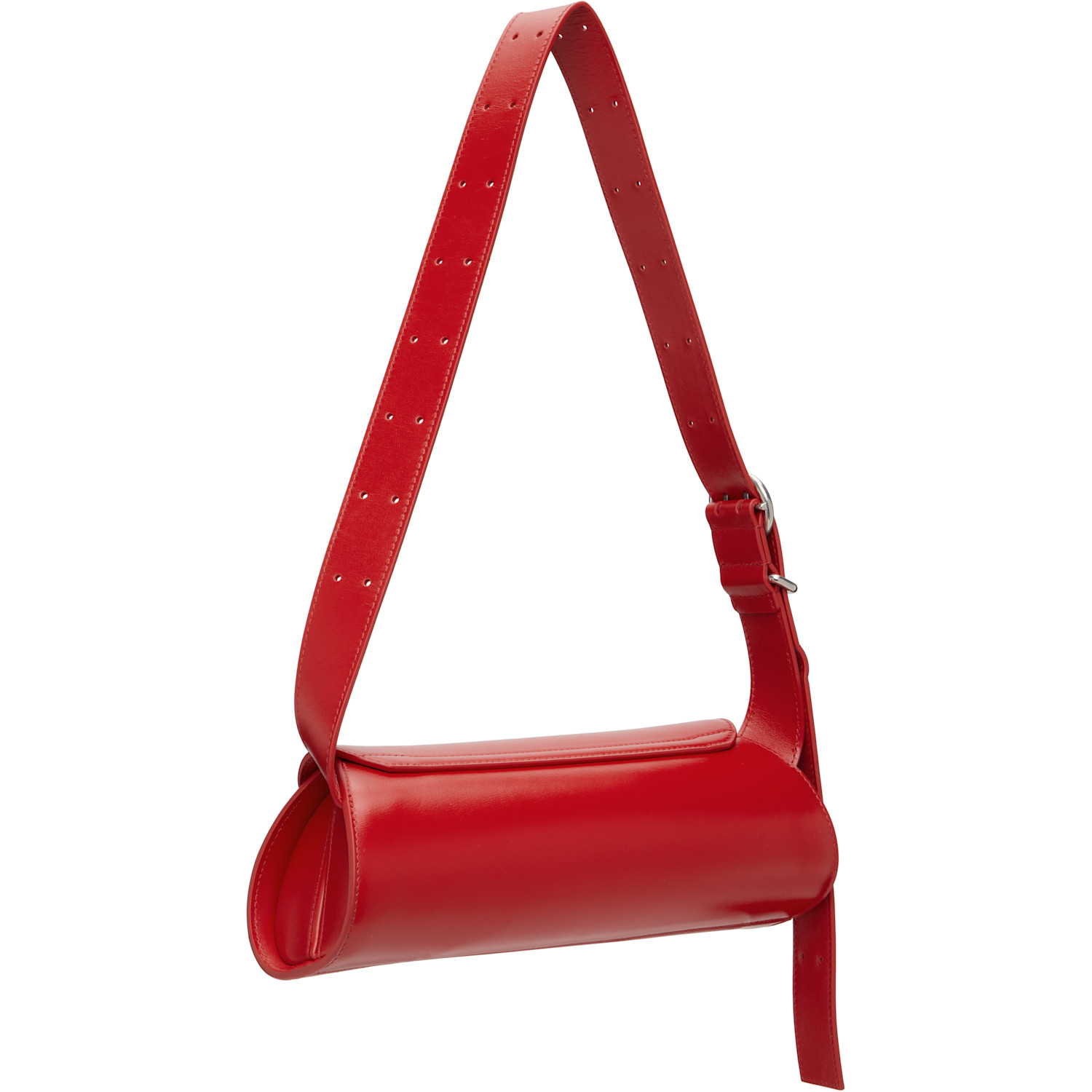  Jil Sander Red Small Cannolo Bag 