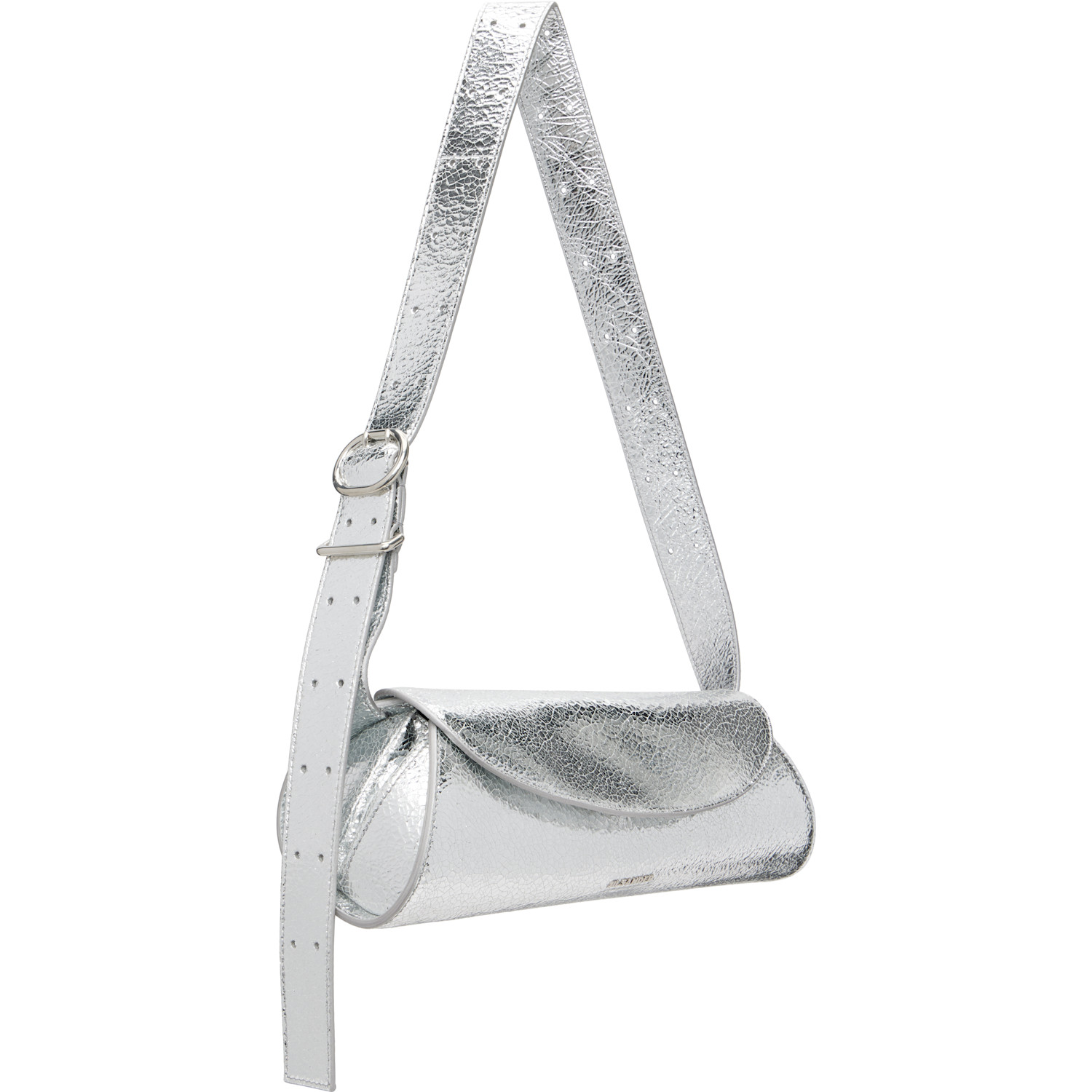  Jil Sander Silver Small Cannolo Bag 