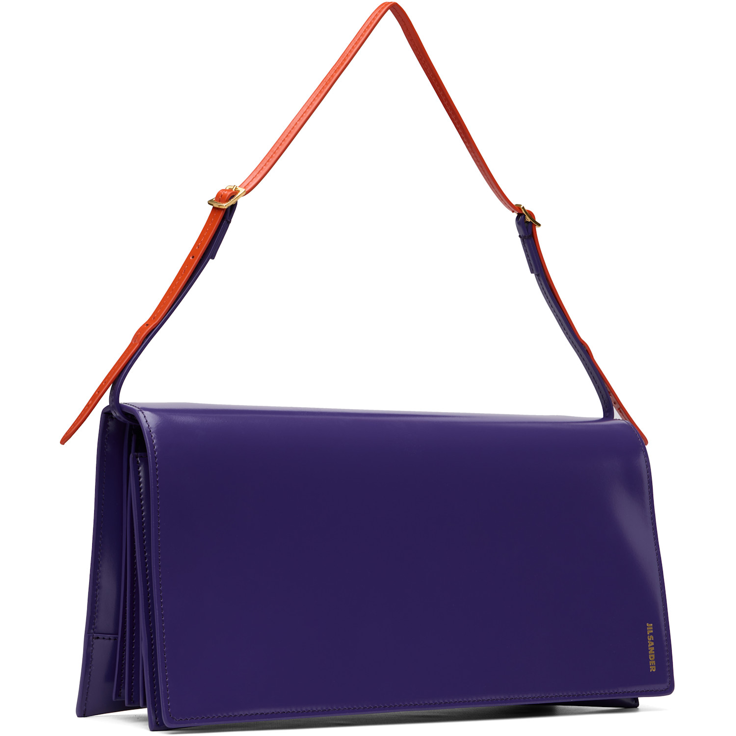  Jil Sander Purple File Medium Bag 
