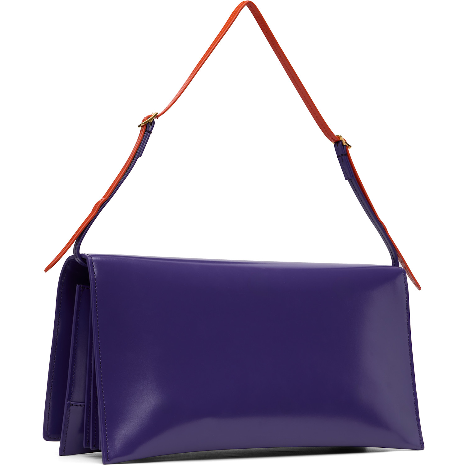  Jil Sander Purple File Medium Bag 