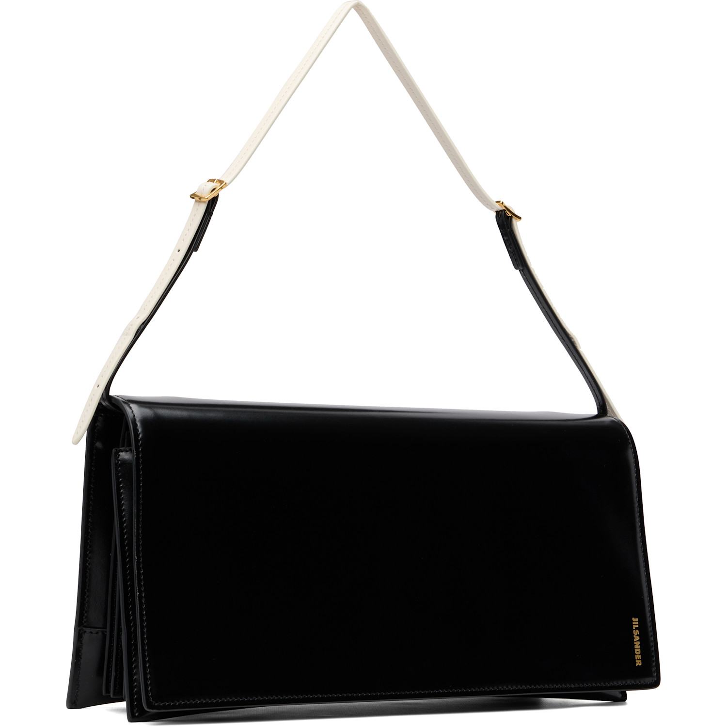  Jil Sander Black File Medium Bag 