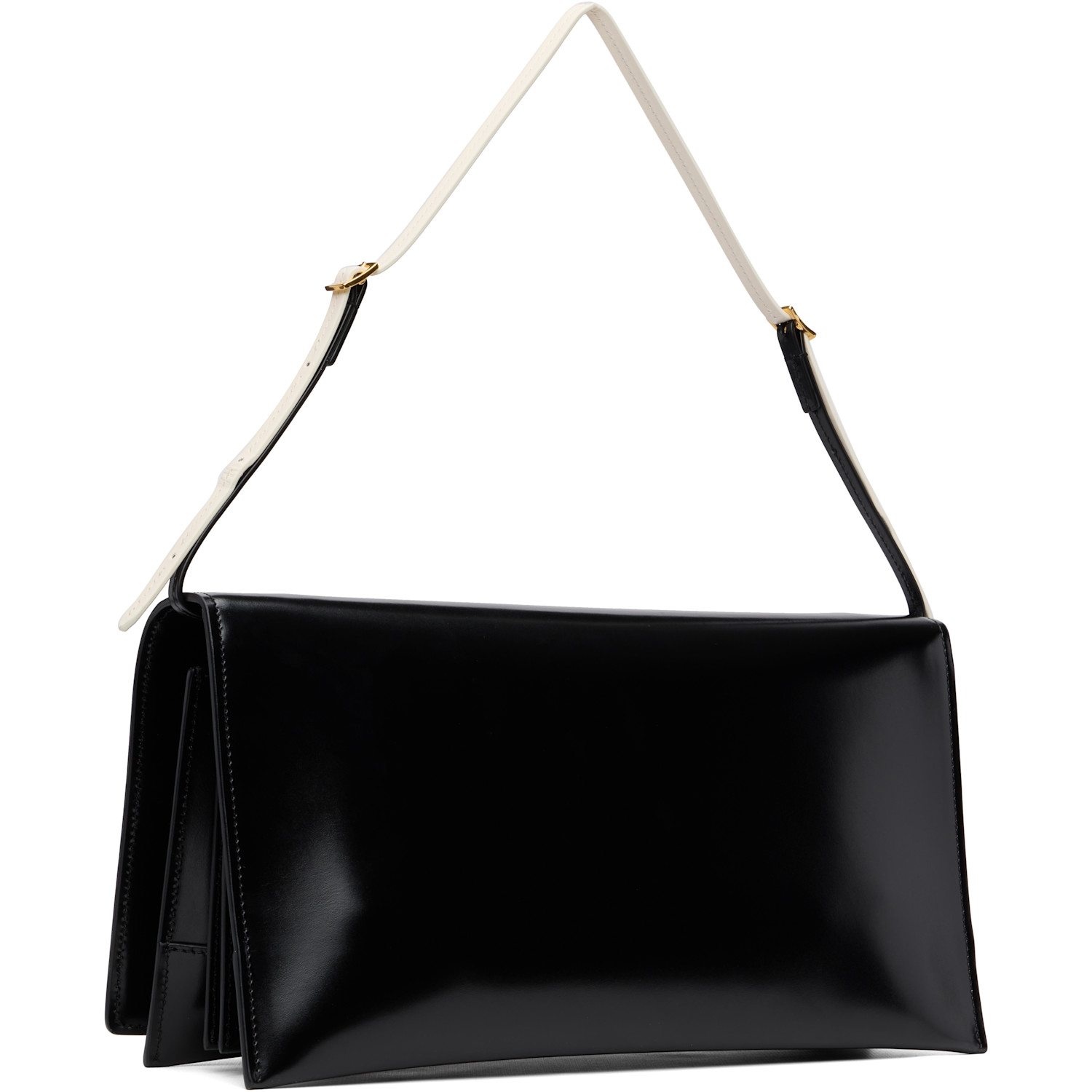  Jil Sander Black File Medium Bag 