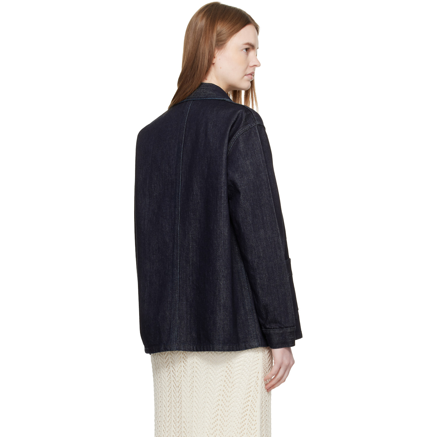 Jil Sander Gray Lightweight Denim Jacket 