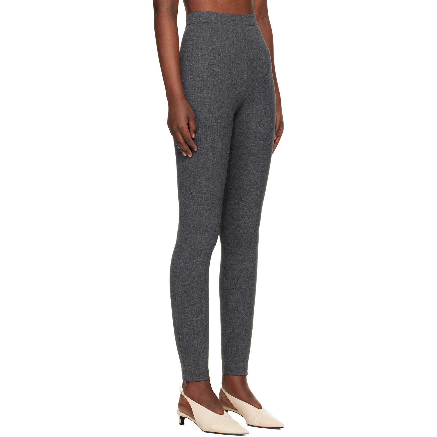  Jil Sander Gray Trouser Leggings 