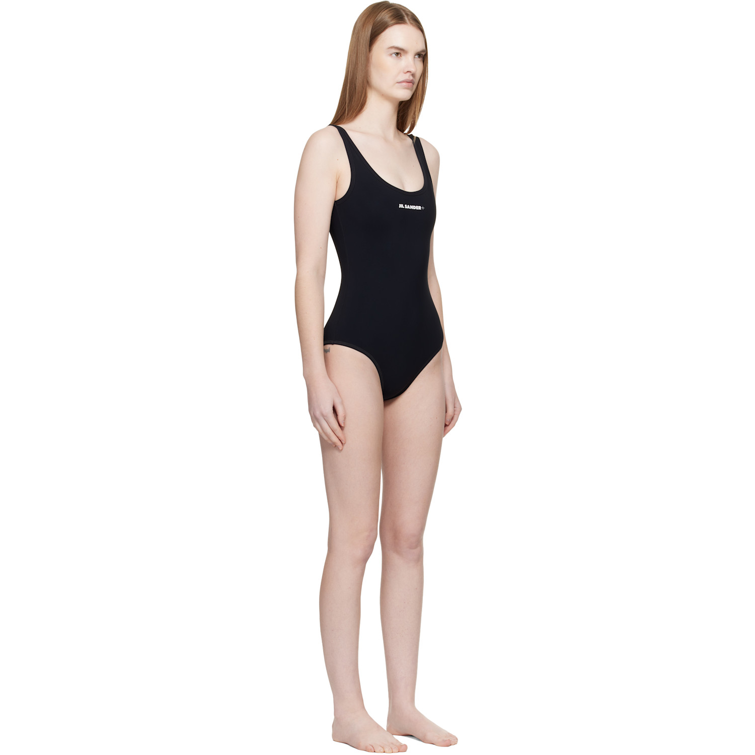  Jil Sander Black Jersey Swimsuit 