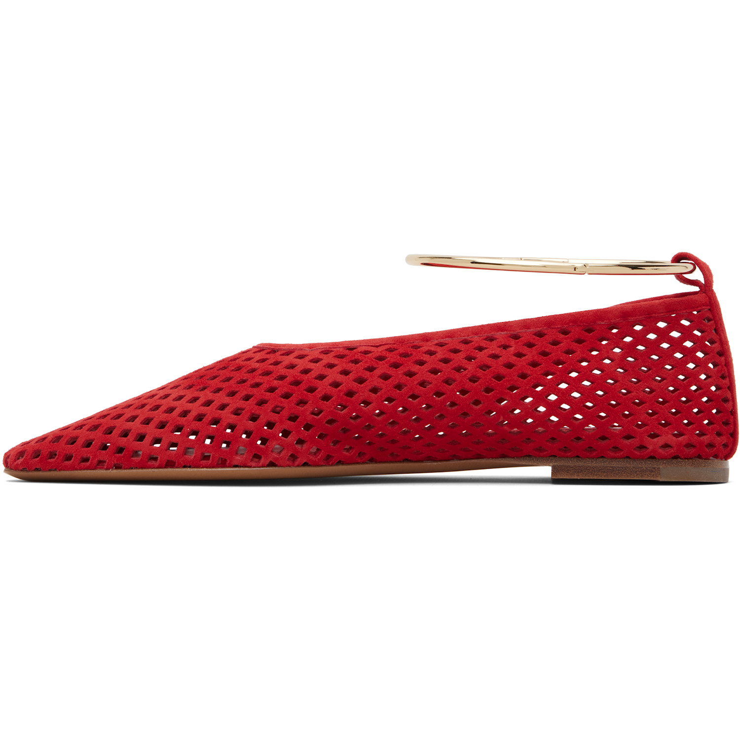  Jil Sander Red Ring Ballerina Flats 
