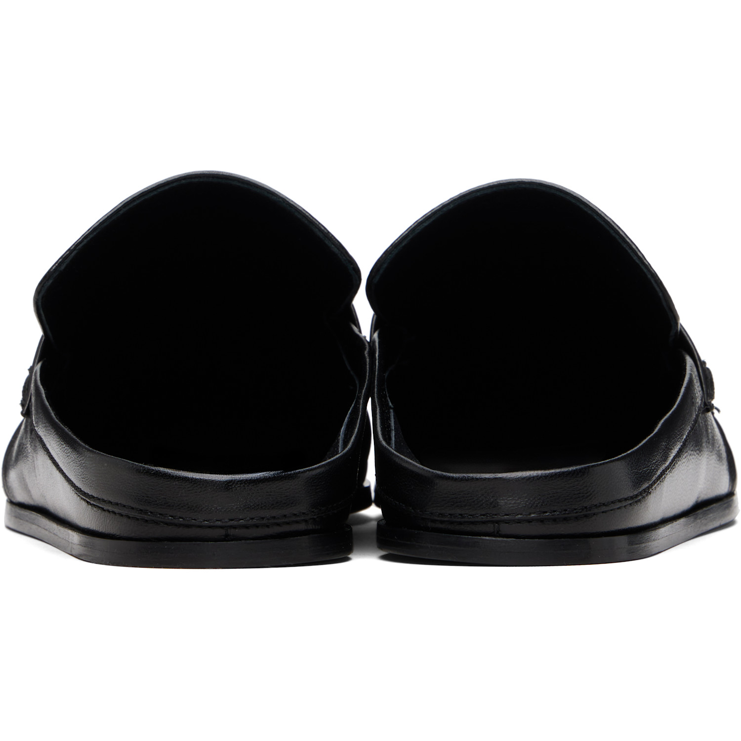  Jil Sander Black Moc Toe Loafers 