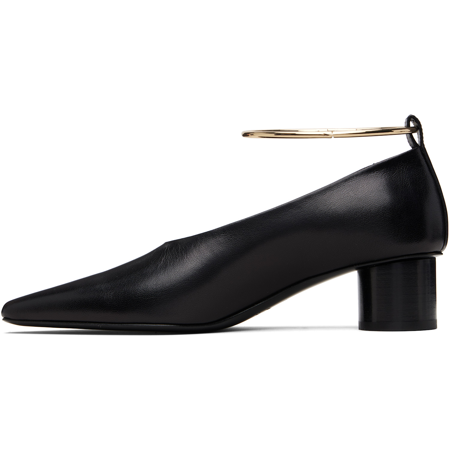  Jil Sander Black Ring Heels 